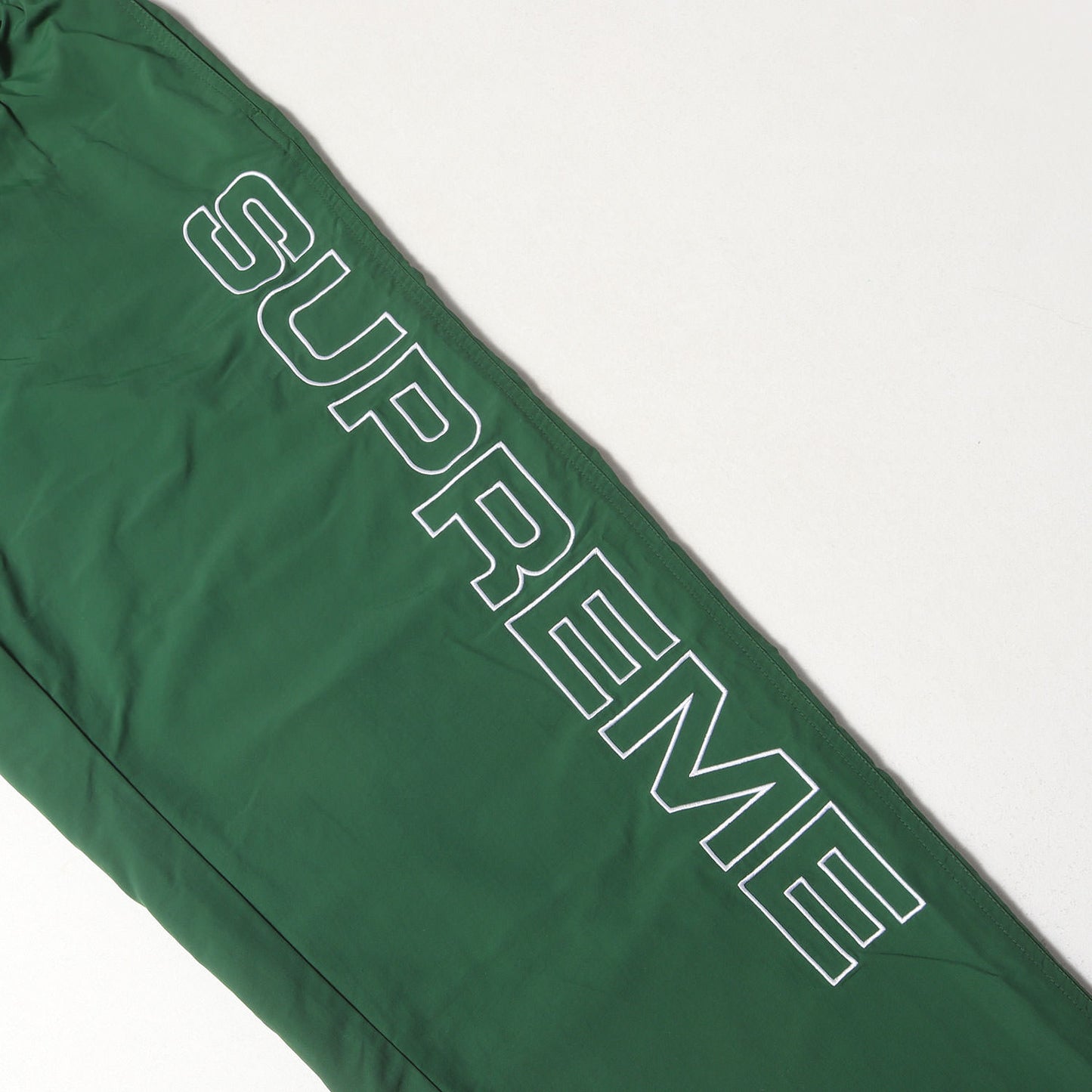 24AW ロゴ刺繍 ナイロン トラックパンツ(Spellout Embroidered Track Pant)