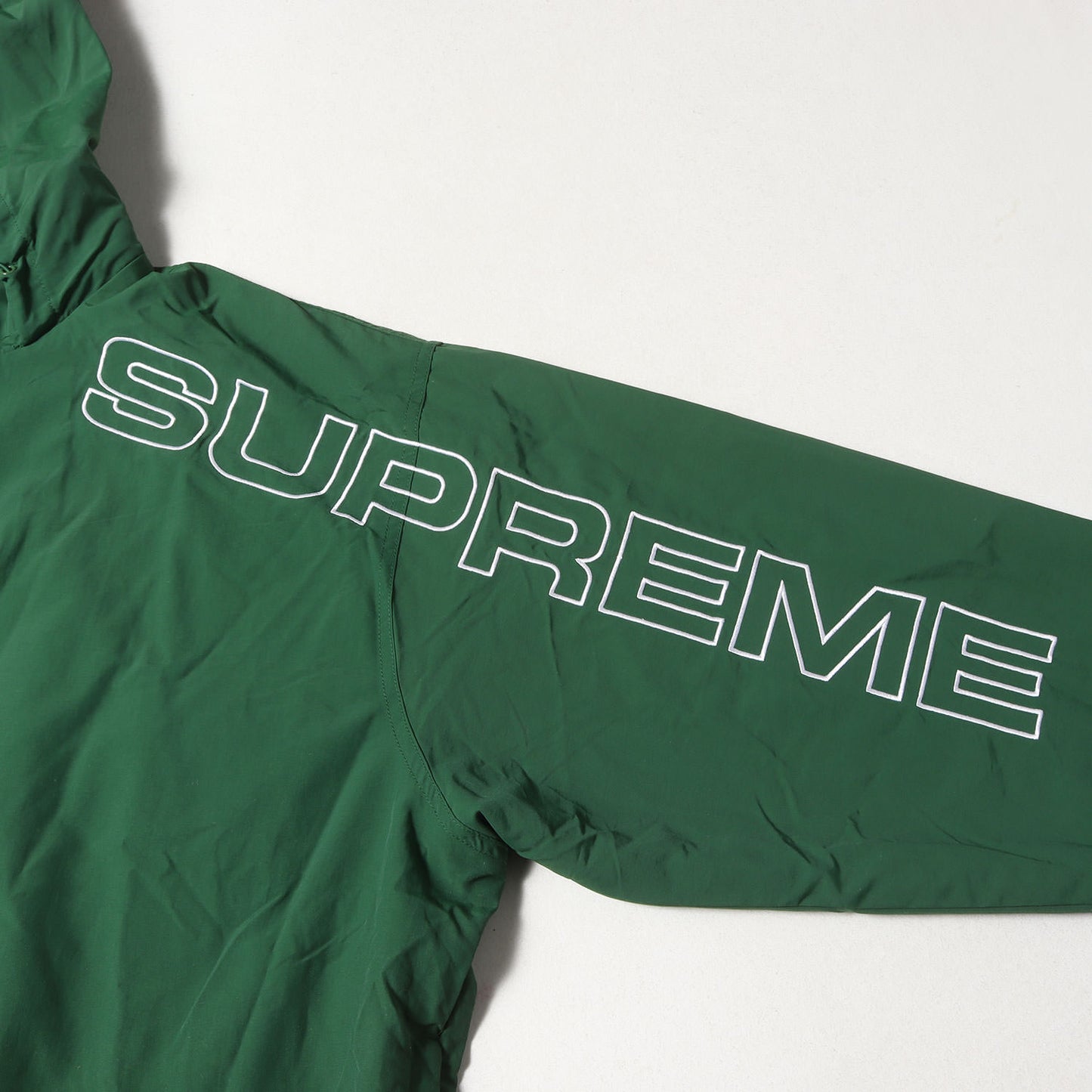 24AW ロゴ刺繍 ナイロン トラックジャケット(Spellout Embroidered Track Jacket)