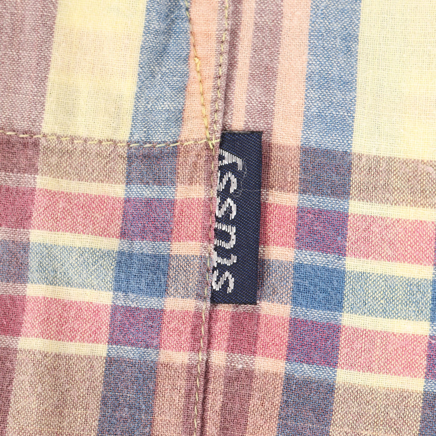 90s マドラスチェック オープンカラー 半袖シャツ