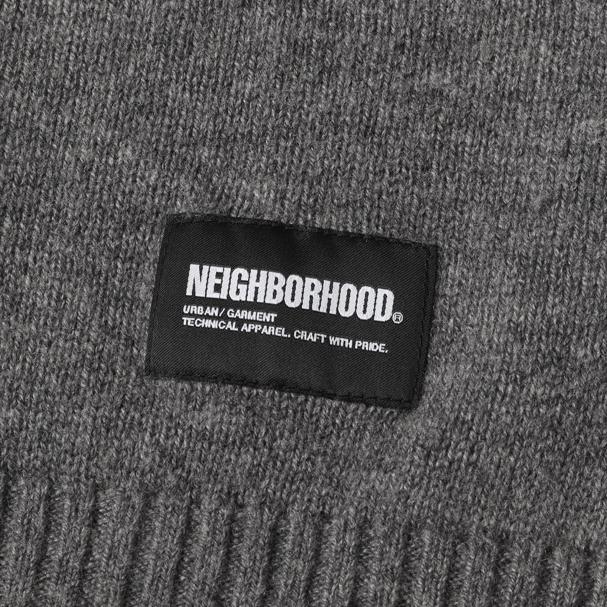 23AW NBHDロゴ ウールニット セーター(INTARSIA SWEATER)