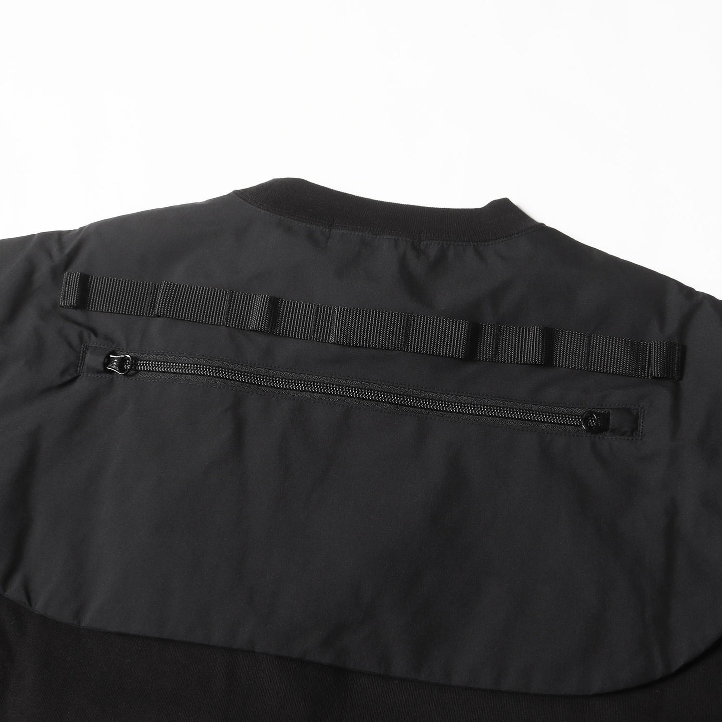 24SS D-VEC ×ALOMOSTBLACK ナイロンポケット付き オーバーサイズ Tシャツ(OVERSIZED ZIP POCKET SHORT T-SHIRT / HIGH TWIST COTTON S.R.G.)