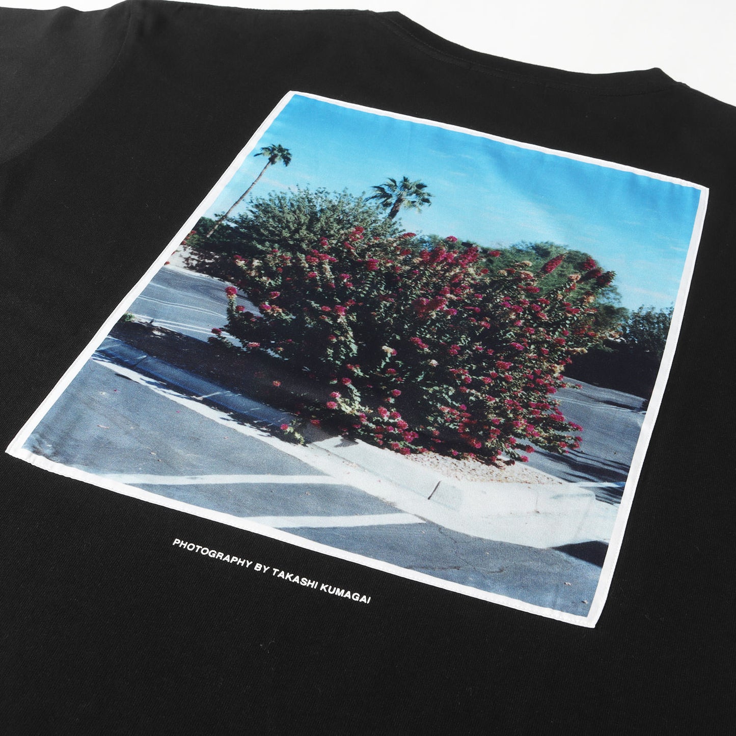 20SS フラワーフォト パッチ ヘビー Tシャツ(flower PHOTO SATIN T-SHIRT)