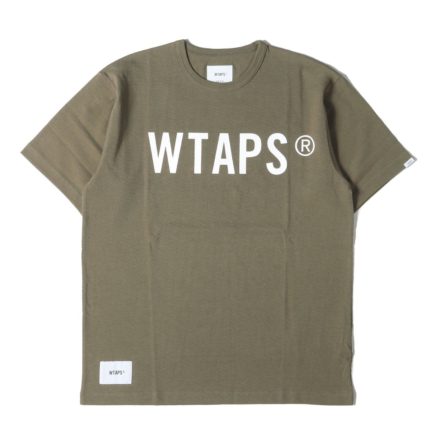 WTAPS (ダブルタップス) 21SS ブランドロゴ クルーネック Tシャツ 
