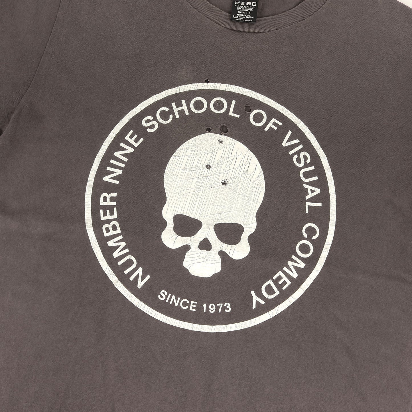 復刻モデル 穴あき加工 ドクロ Tシャツ