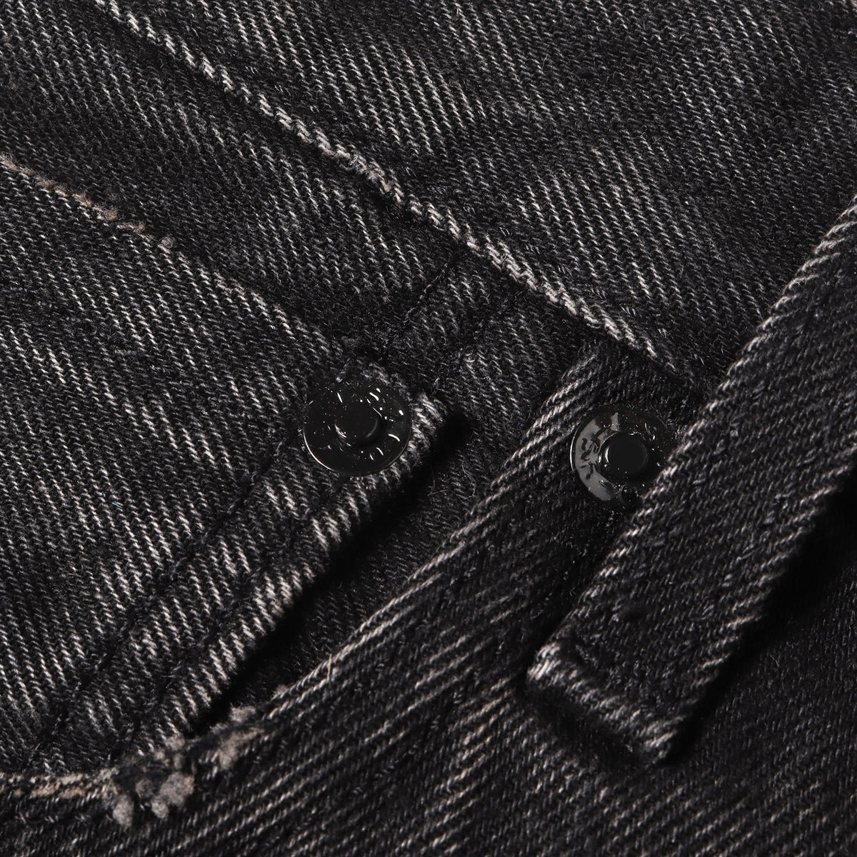 24AW EDIFICE別注 30周年記念 Big E ヴィンテージ加工 ブラック デニムパンツ(30th 501 DENIM PANTS BLACK)