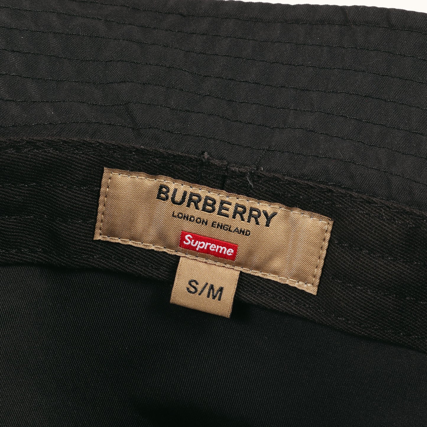 22SS ×Burberry ロゴ刺繍 クラッシャーハット(Crusher)