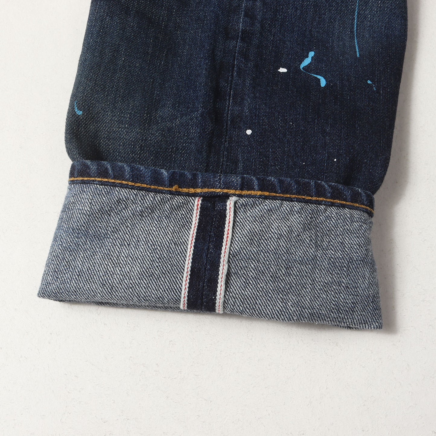 21AW ×fragment design ペンキ&ヴィンテージ加工 デニムパンツ(DAMAGE DENIM PANTS)