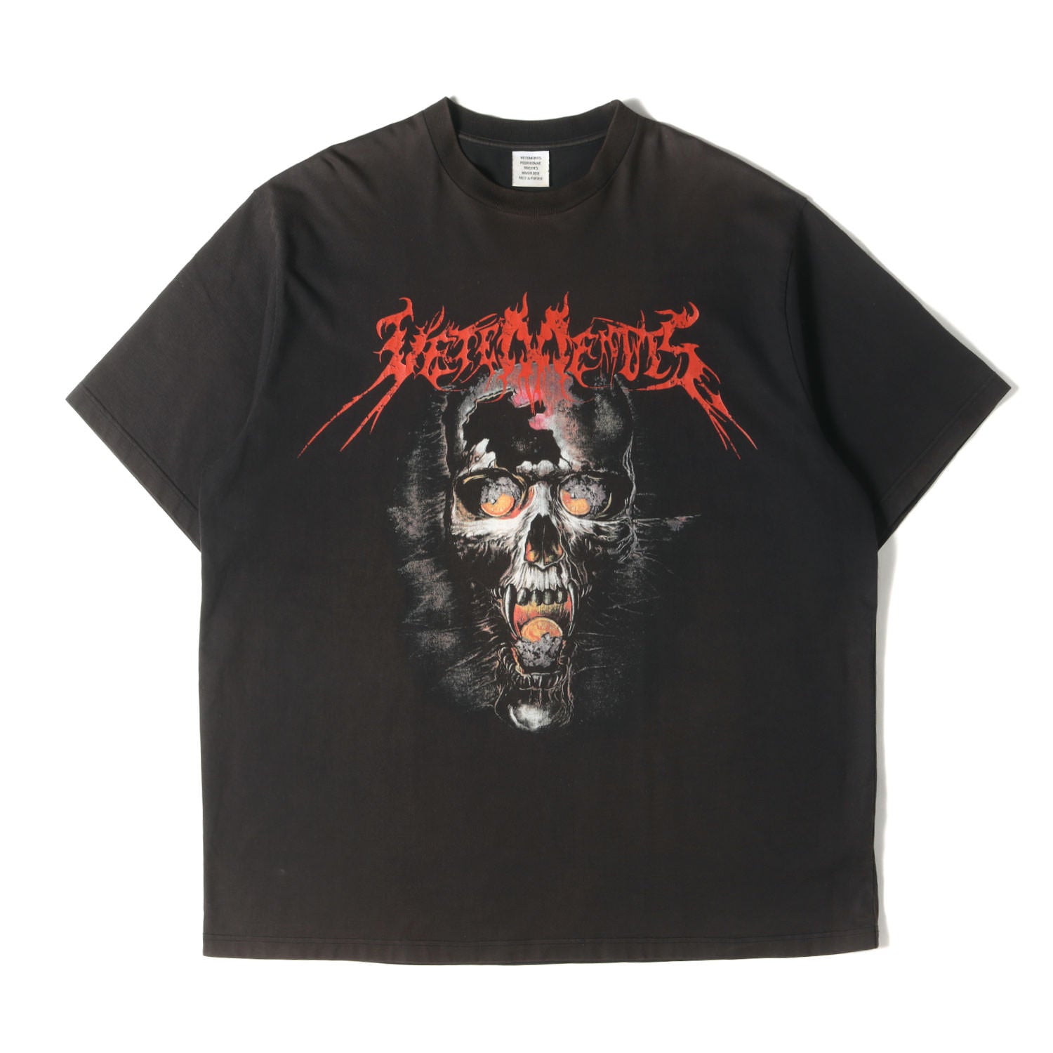 VETEMENTS (ヴェトモン) ヘビーメタル プリント オーバーサイズ ヘビー 