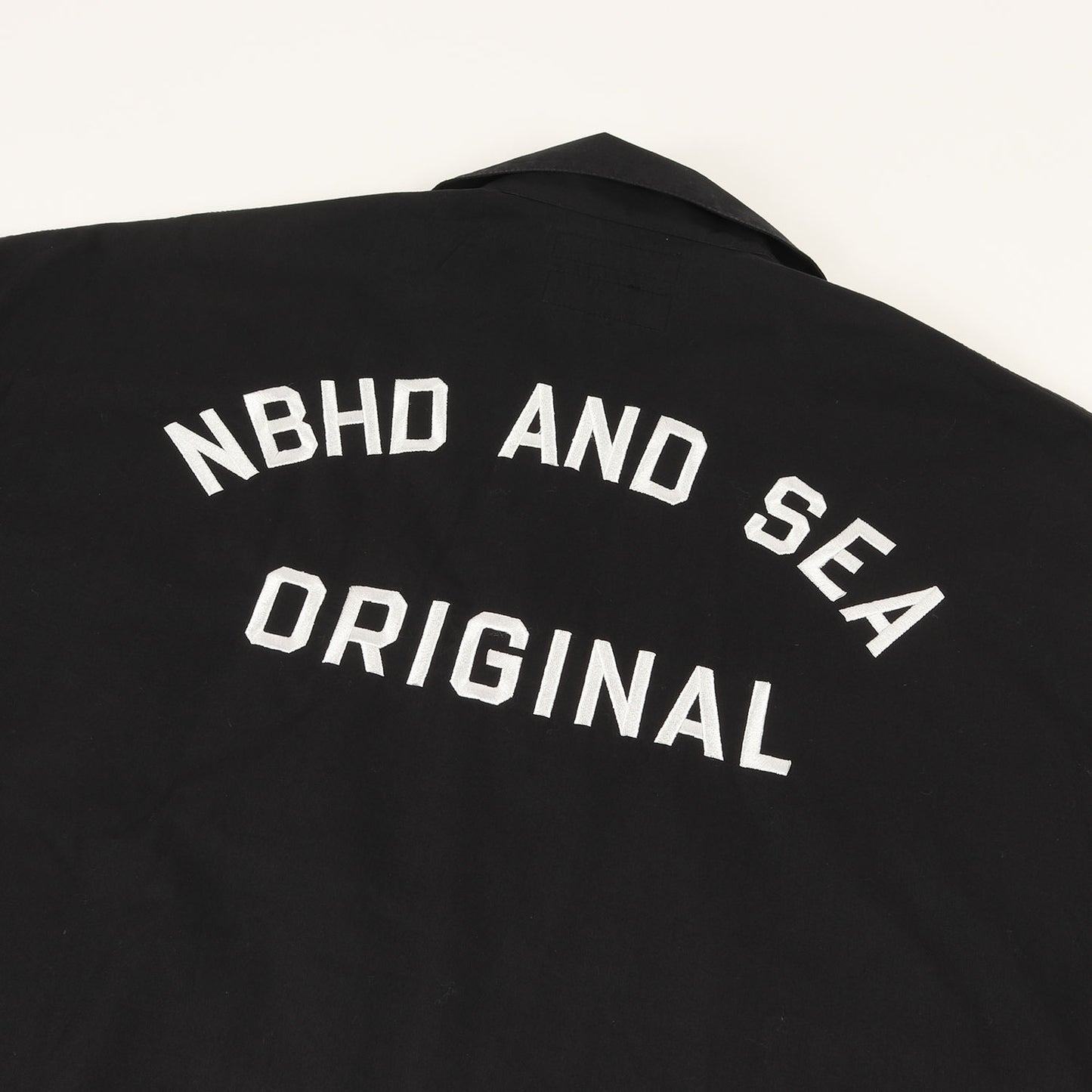 22SS ×WIND AND SEA ロゴ刺繍 オープンカラー ワーク 半袖シャツ(WORK / EC-SHIRT SS)