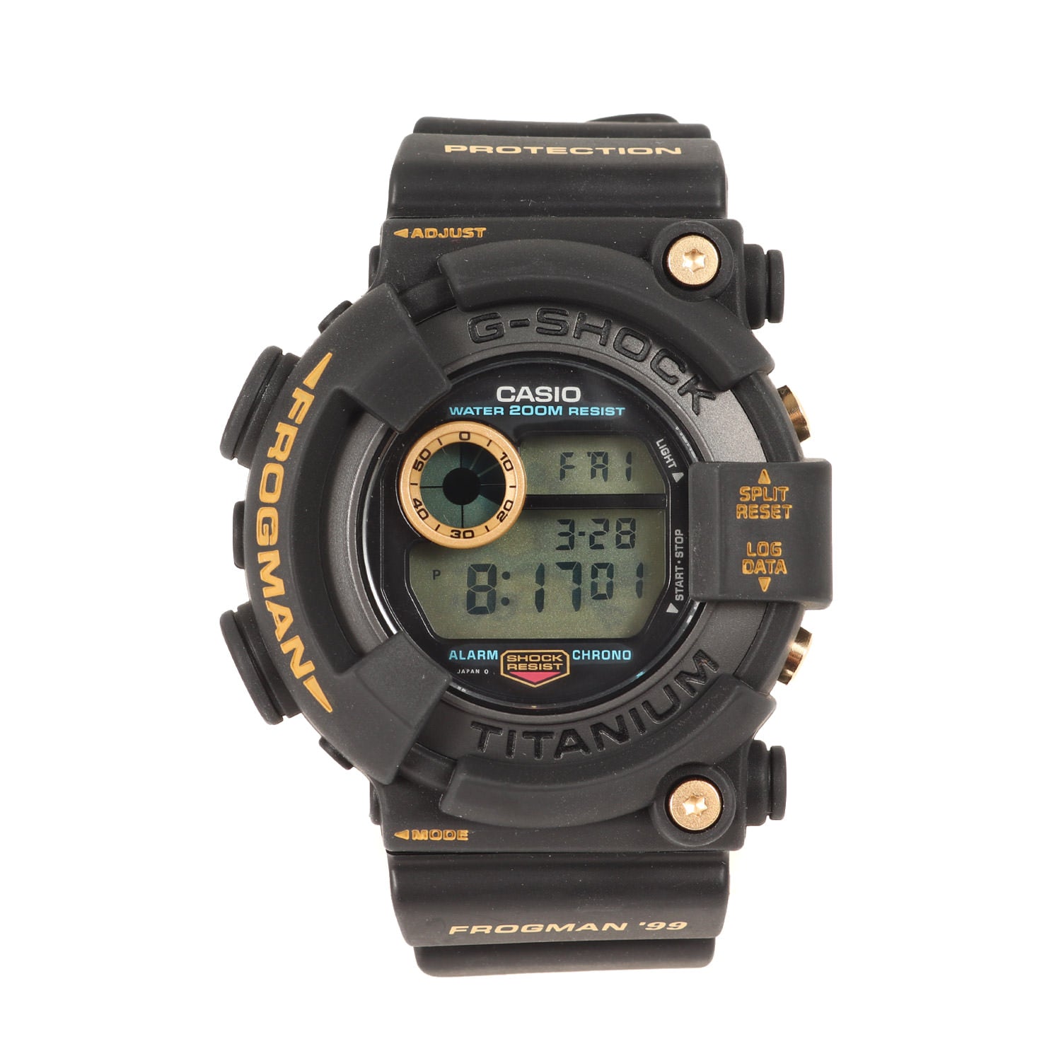 G-SHOCK (ジーショック) 90s DW-8200BU-9AT フロッグマン 99 黒金蛙 