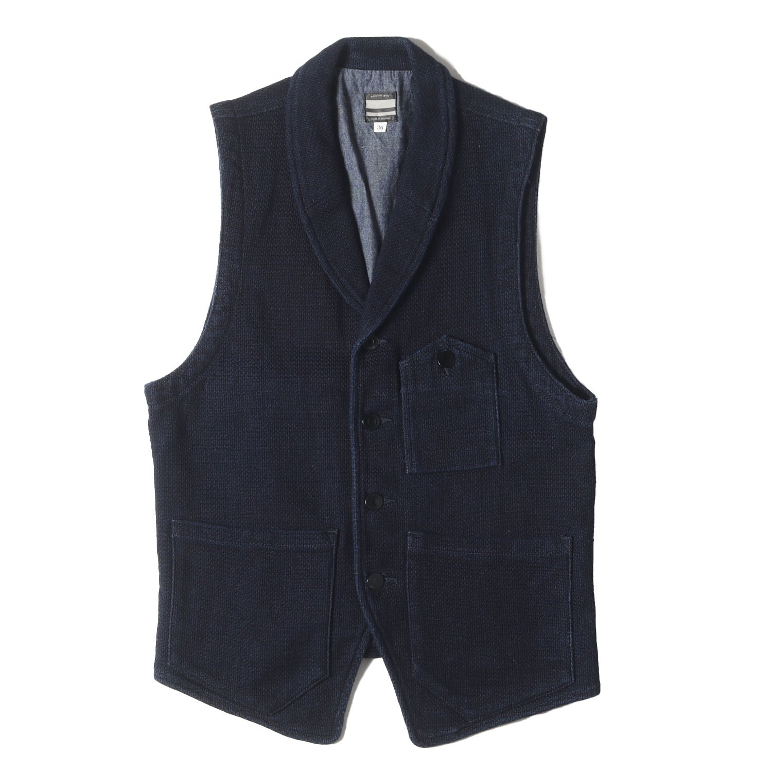 桃太郎ジーンズ 刺子 ベスト 42 インディゴ 04-010 デニム 桃太郎ジーンズ 刺子 ベスト 42 インディゴ 04-010 デニム 桃太郎