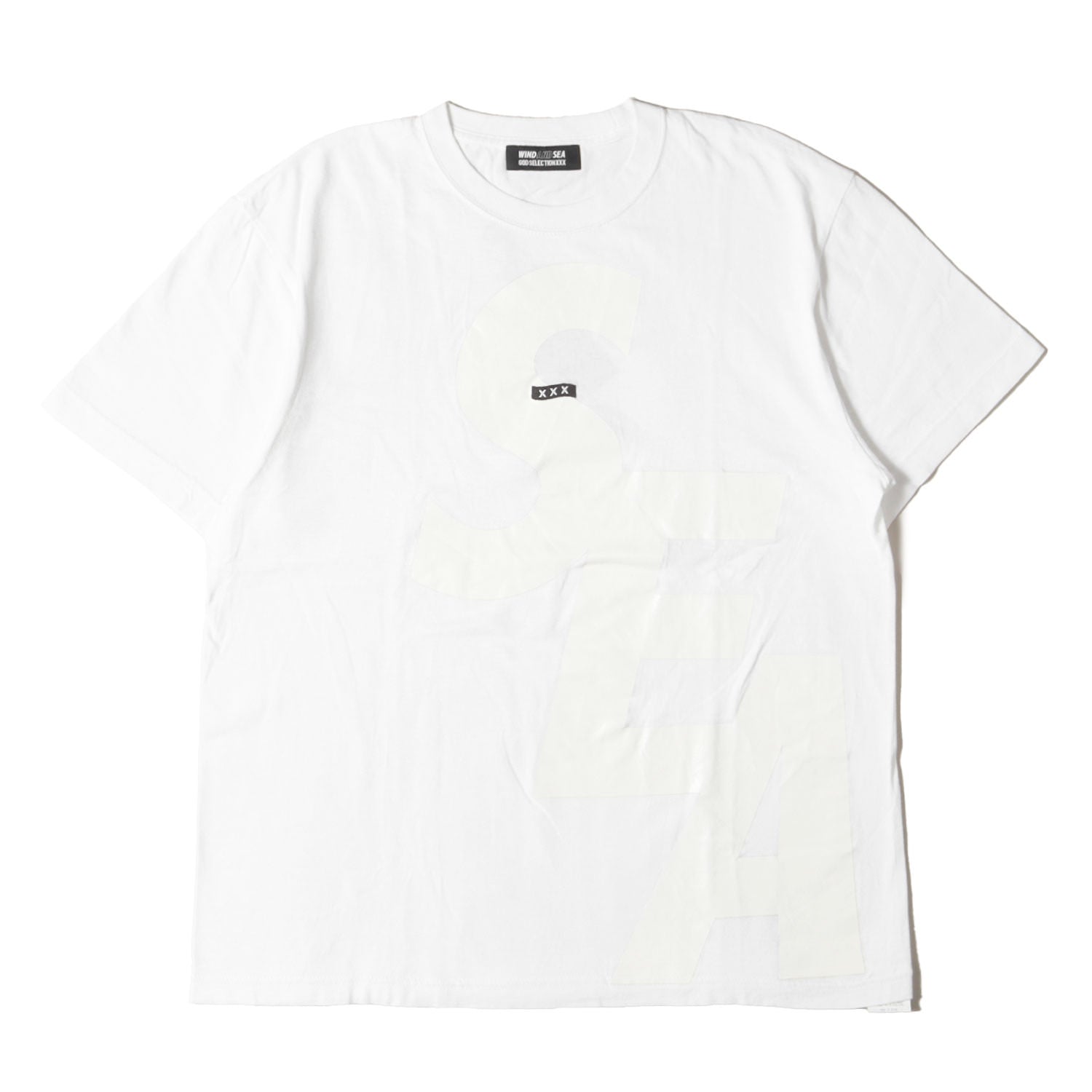 WIND AND SEA (ウィンダンシー) ×GOD SELECTION XXX コラボロゴ クルー 