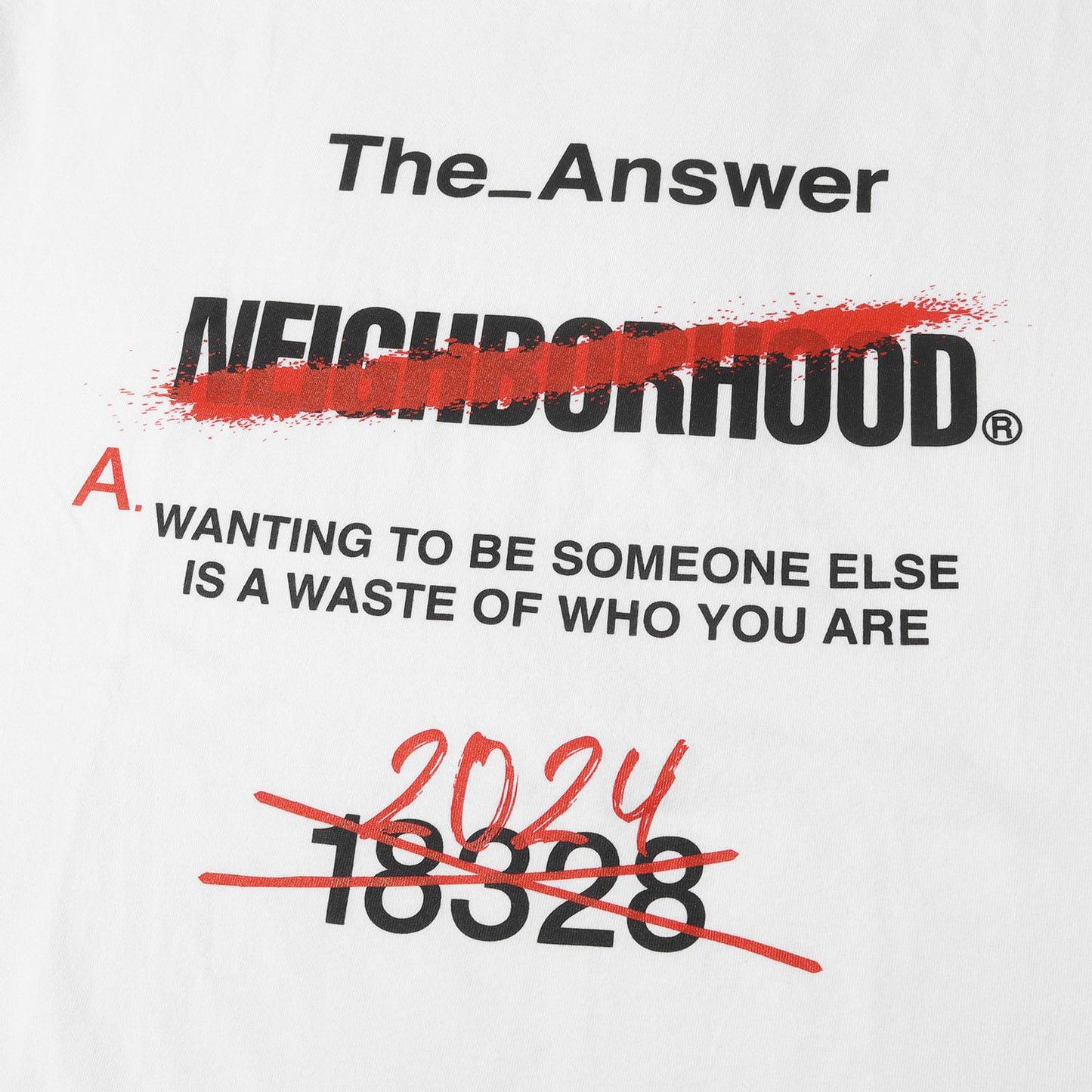 24AW The_Answer クルーネック Tシャツ(NH . TEE SS-13)