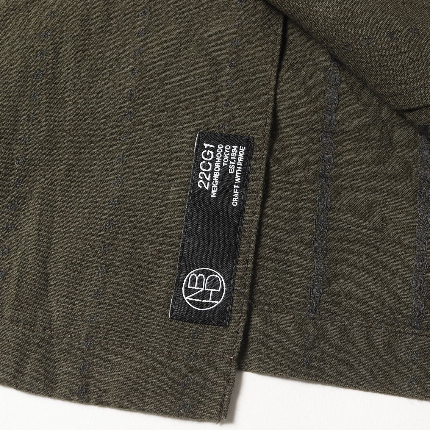 22SS ドビー ストライプ オープンカラーシャツ ワーク 半袖シャツ(DOBBY / C-SHIRT . SS)