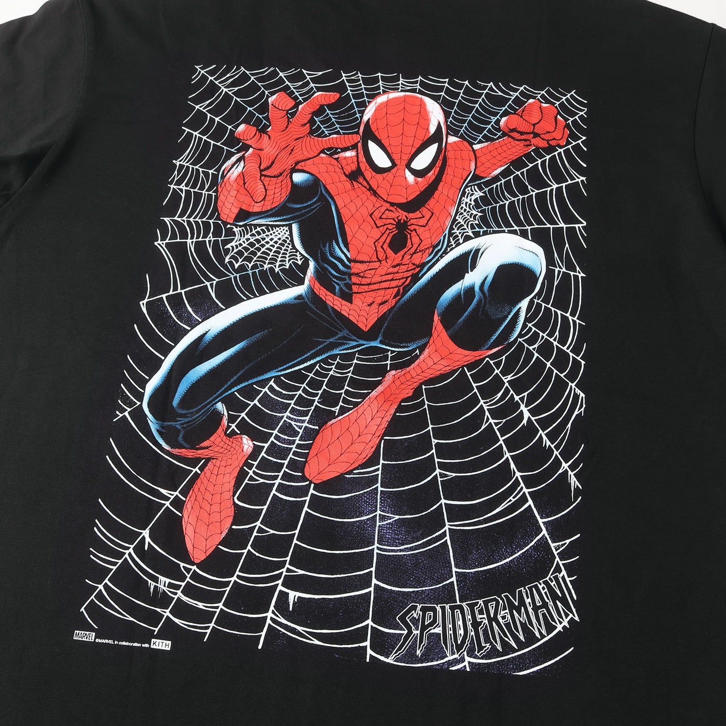 22SS ×MARVEL スパイダーマン BOXロゴ Tシャツ(Spider-Man Web Logo Tee)