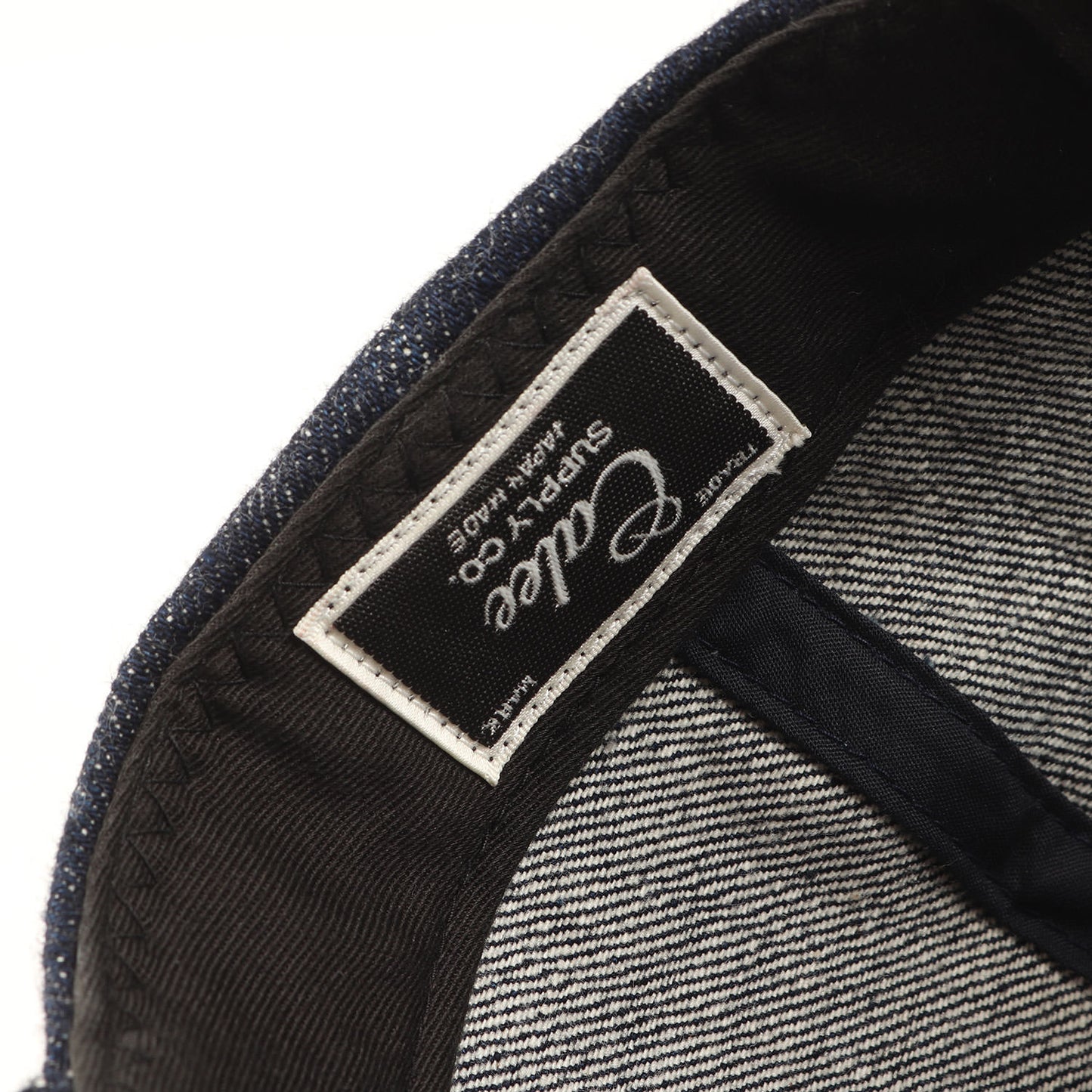 24AW メッセージロゴ刺繍 デニム 5パネルキャップ(S.V.D.S.H DENIM CAP)