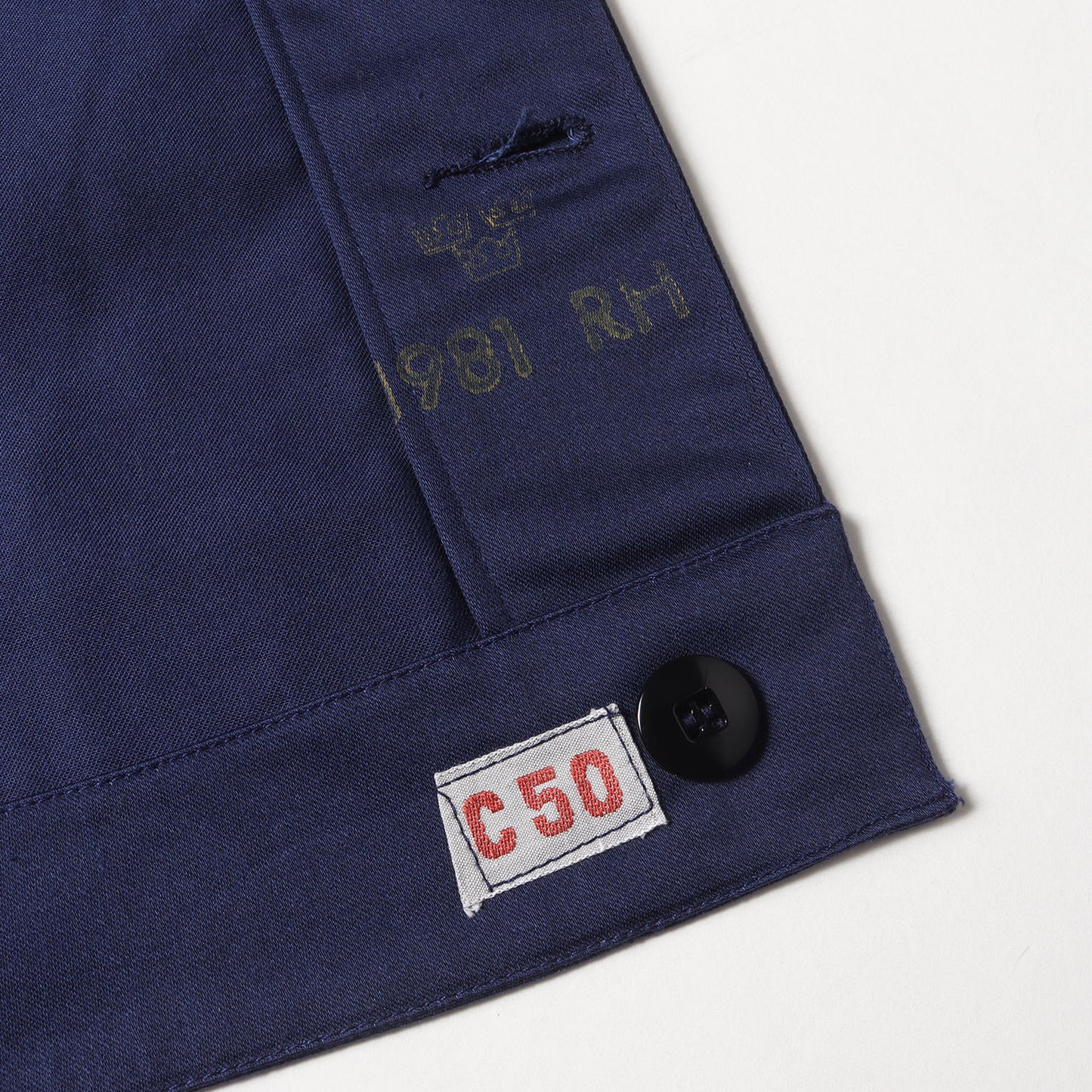 80s スウェーデン軍 実物 海軍 コットンサテン ジャケット