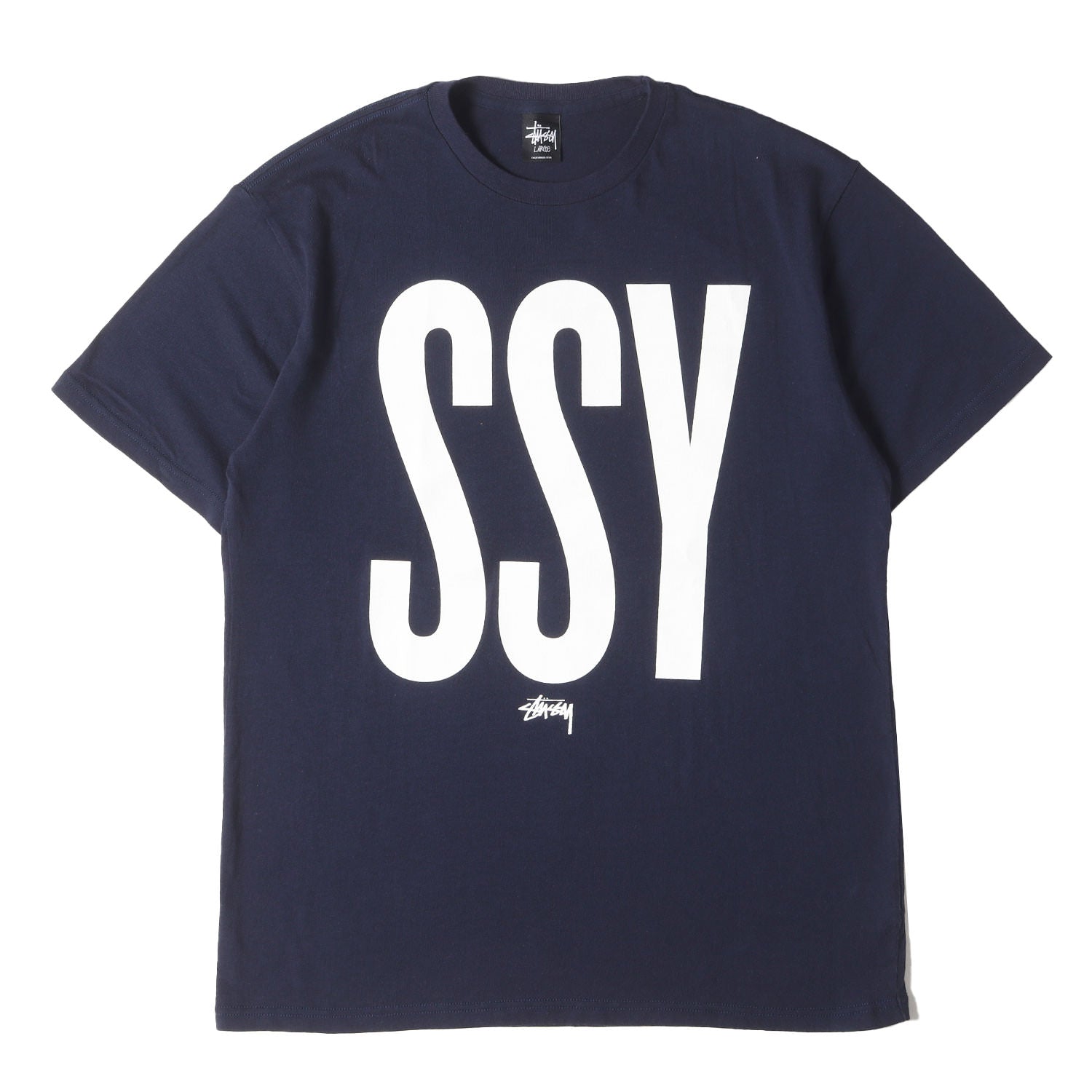 STUSSY (ステューシー) ビッグロゴ クルーネック Tシャツ - ブランド 