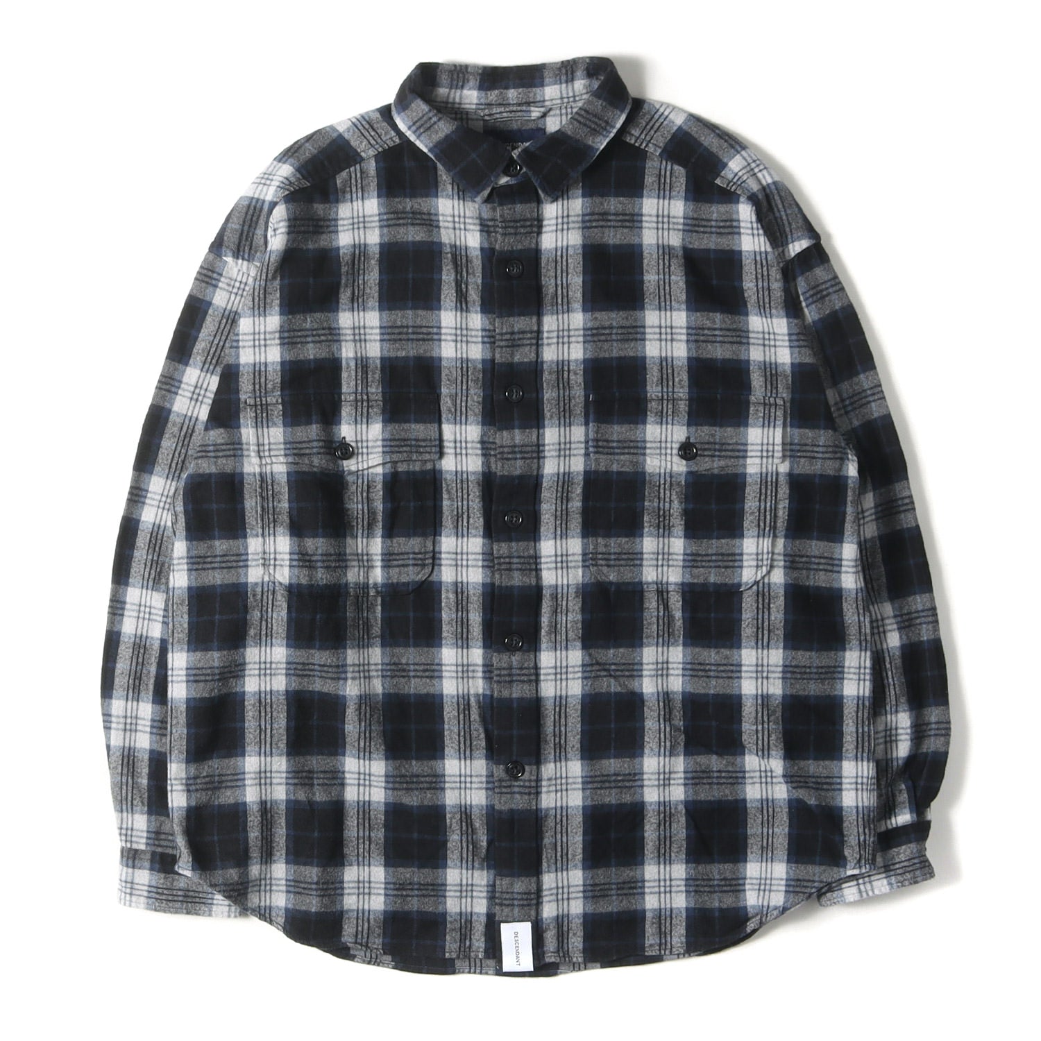 DESCENDANT ディセンダント 日本製 MILPITAS CHECK LS SHIRT 