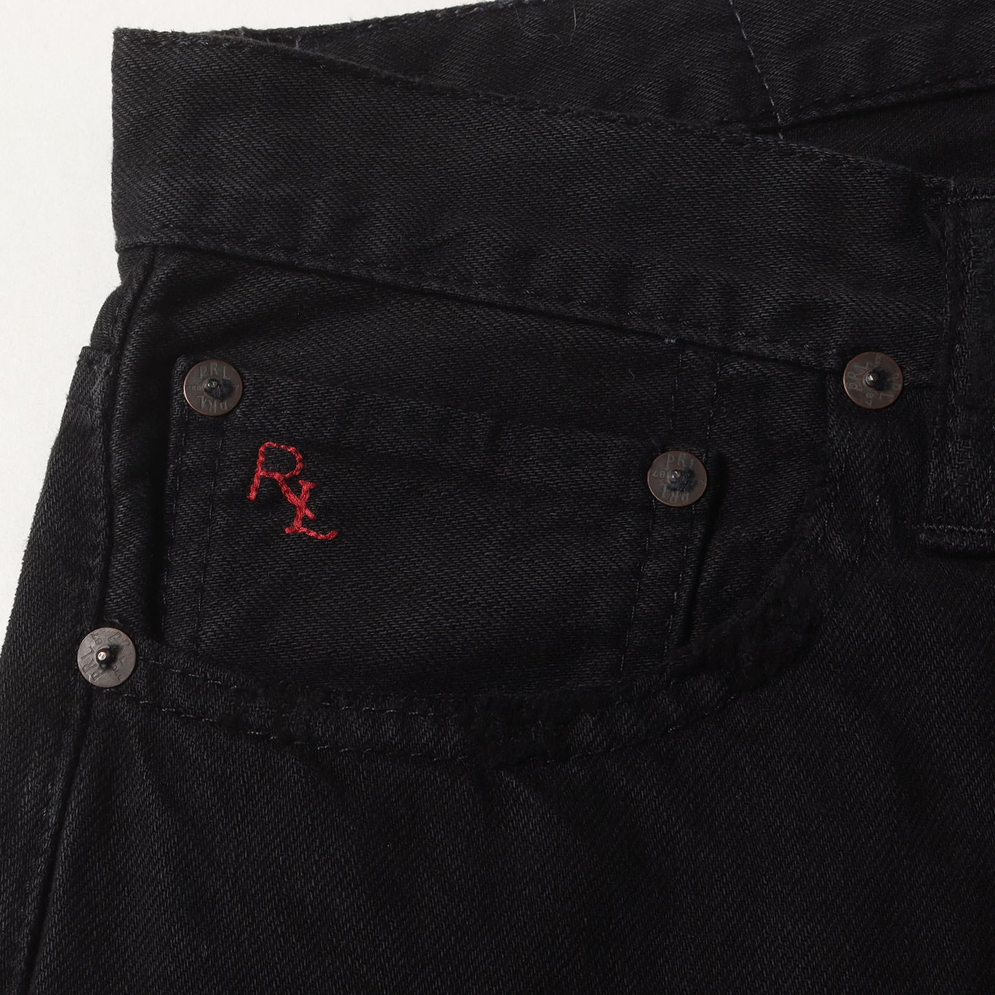 ダメージ加工 スリムフィット ブラック デニムパンツ