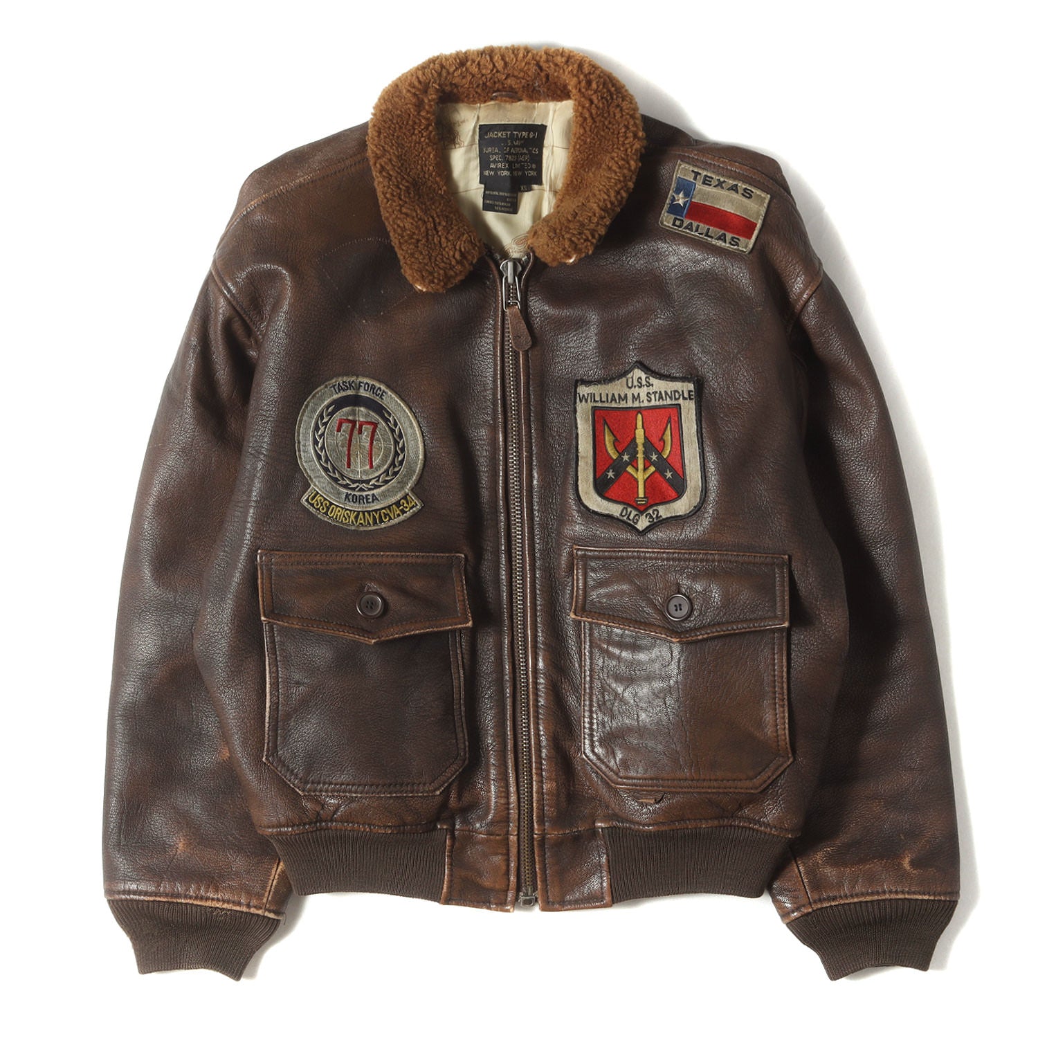 希少 雰囲気抜群] 80s トップガンモデル G-1 ゴートスキンレザー
