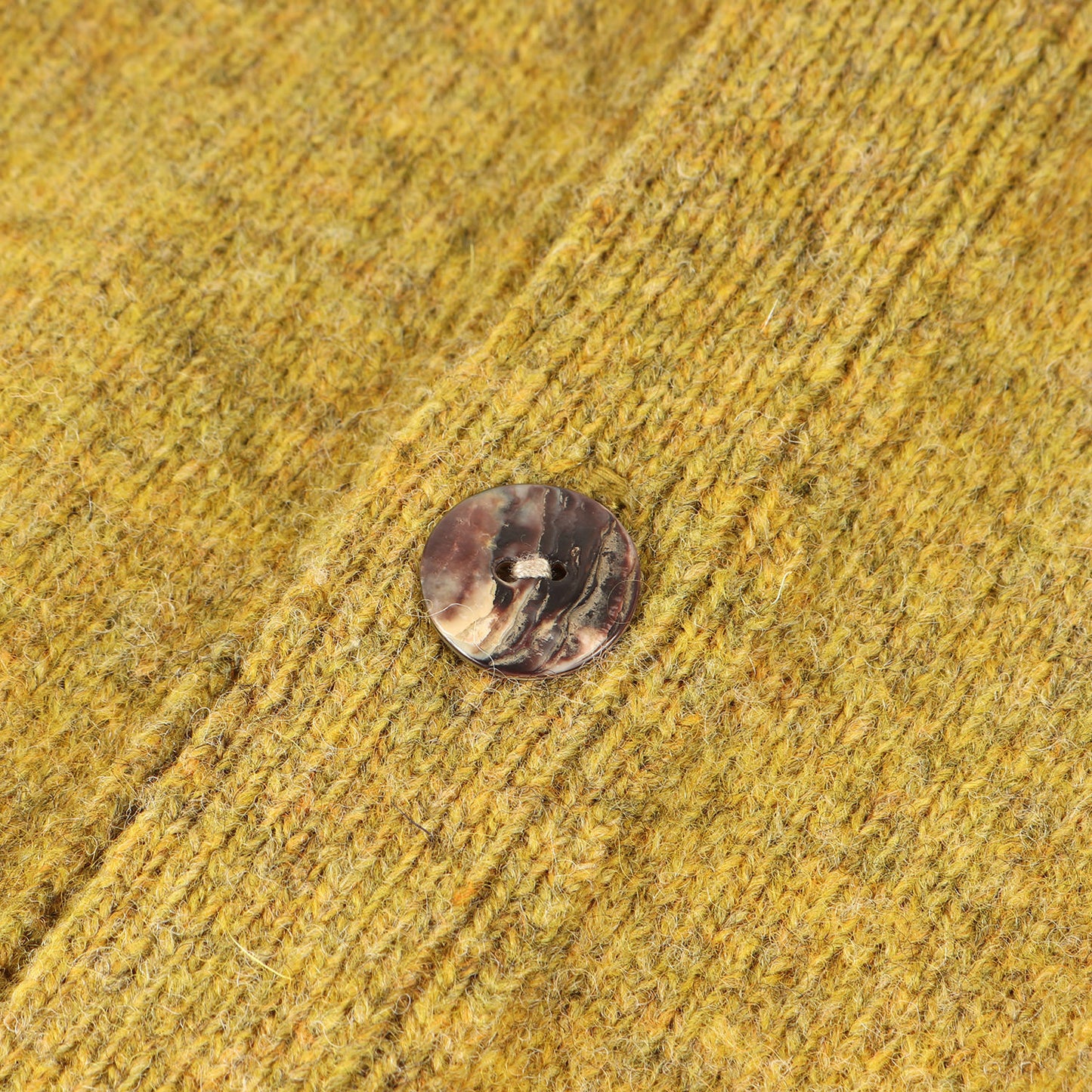 Riverrun エルボーパッチ付き ウールニット カーディガン