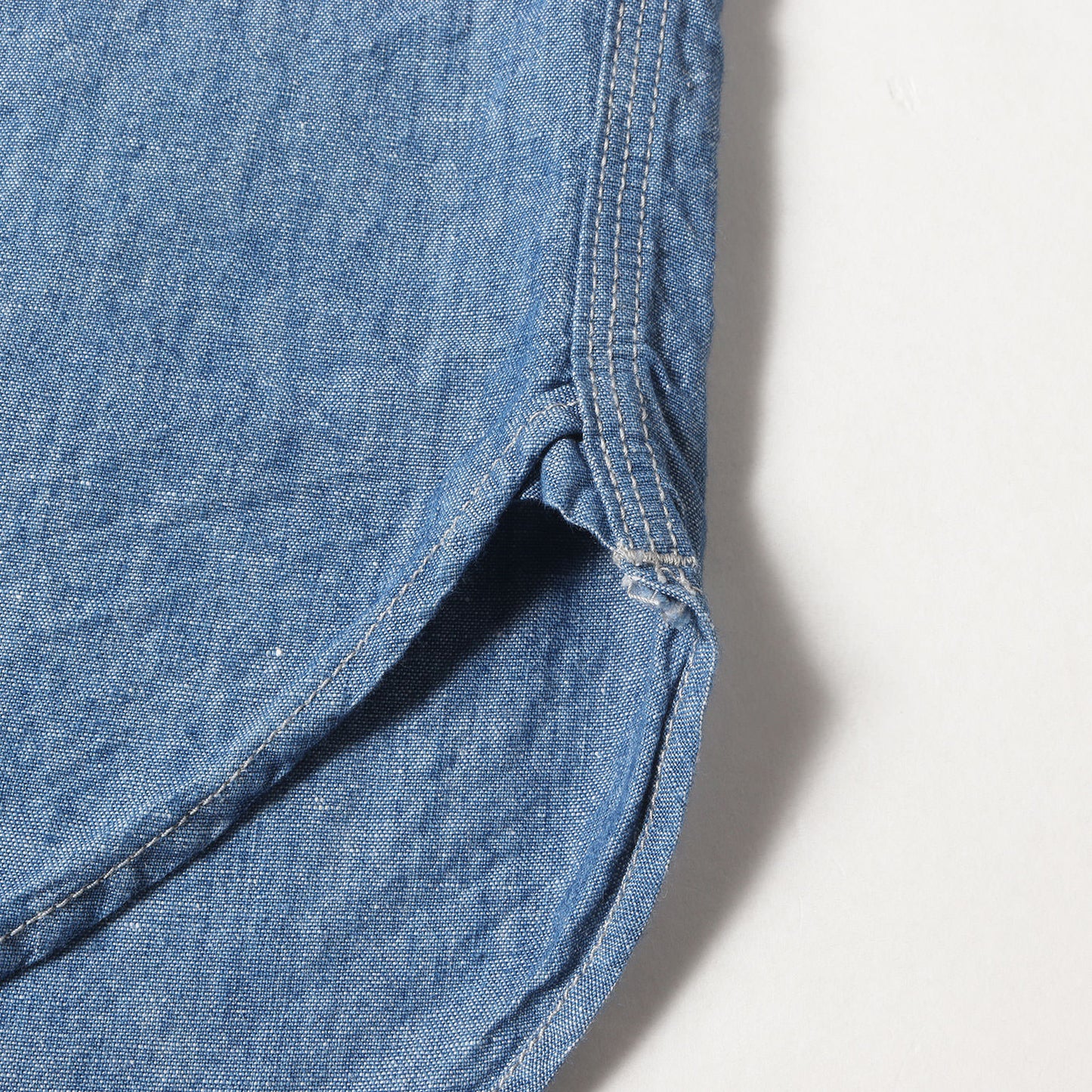 22SS コットン/リネン シャンブレー ワークシャツ(CHAMBRAY CL-SHIRT LS)