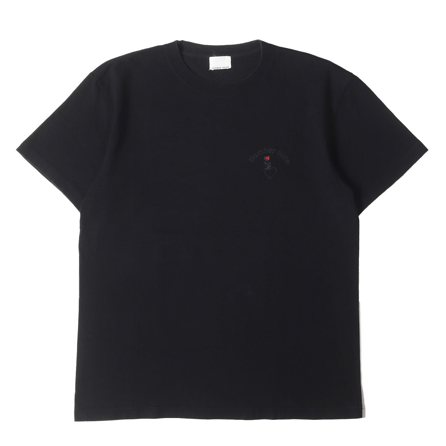 NUMBER (N)INE (ナンバーナイン) ハート&ローズ グラフィック Tシャツ 
