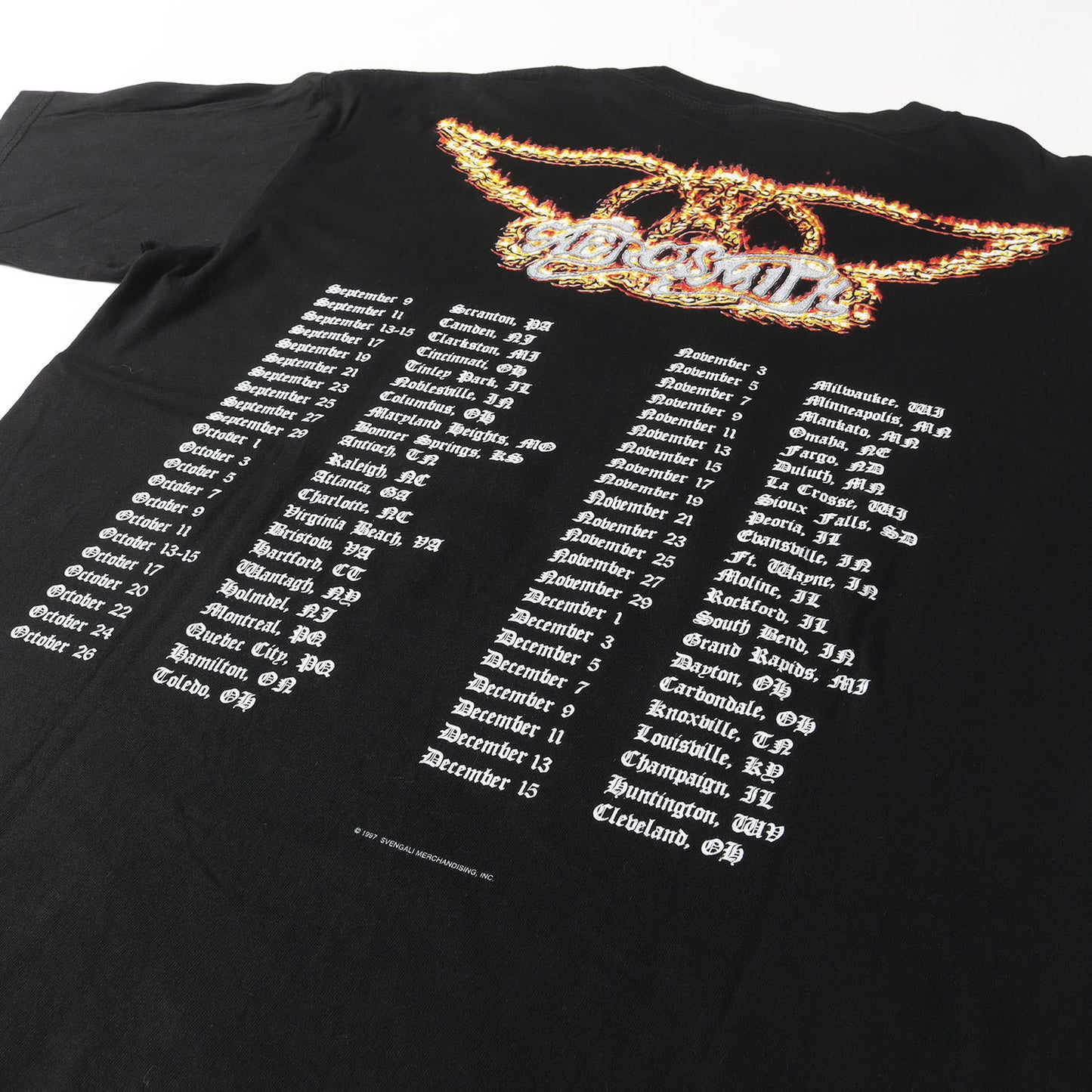 90s Aerosmith Nine Lives WORLD TOUR Tシャツ(giantボディ)