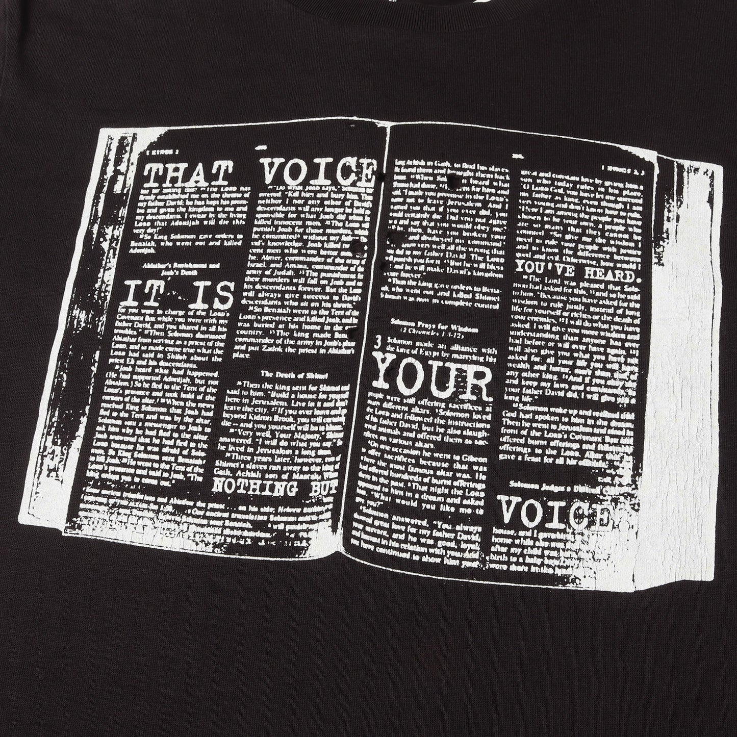 01SS タイム期 穴あき加工 Tシャツ(デッドストック)