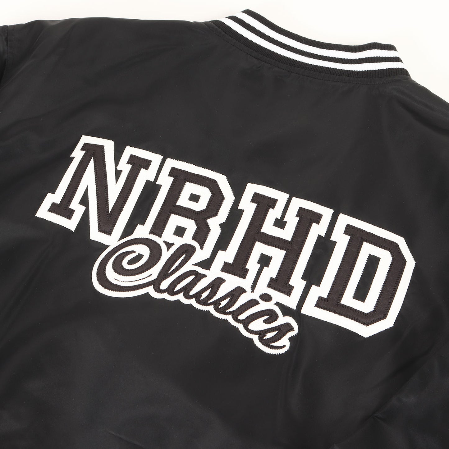 24SS ナイロンサテン スタジャン / ベースボールジャケット(BASEBALL JACKET)