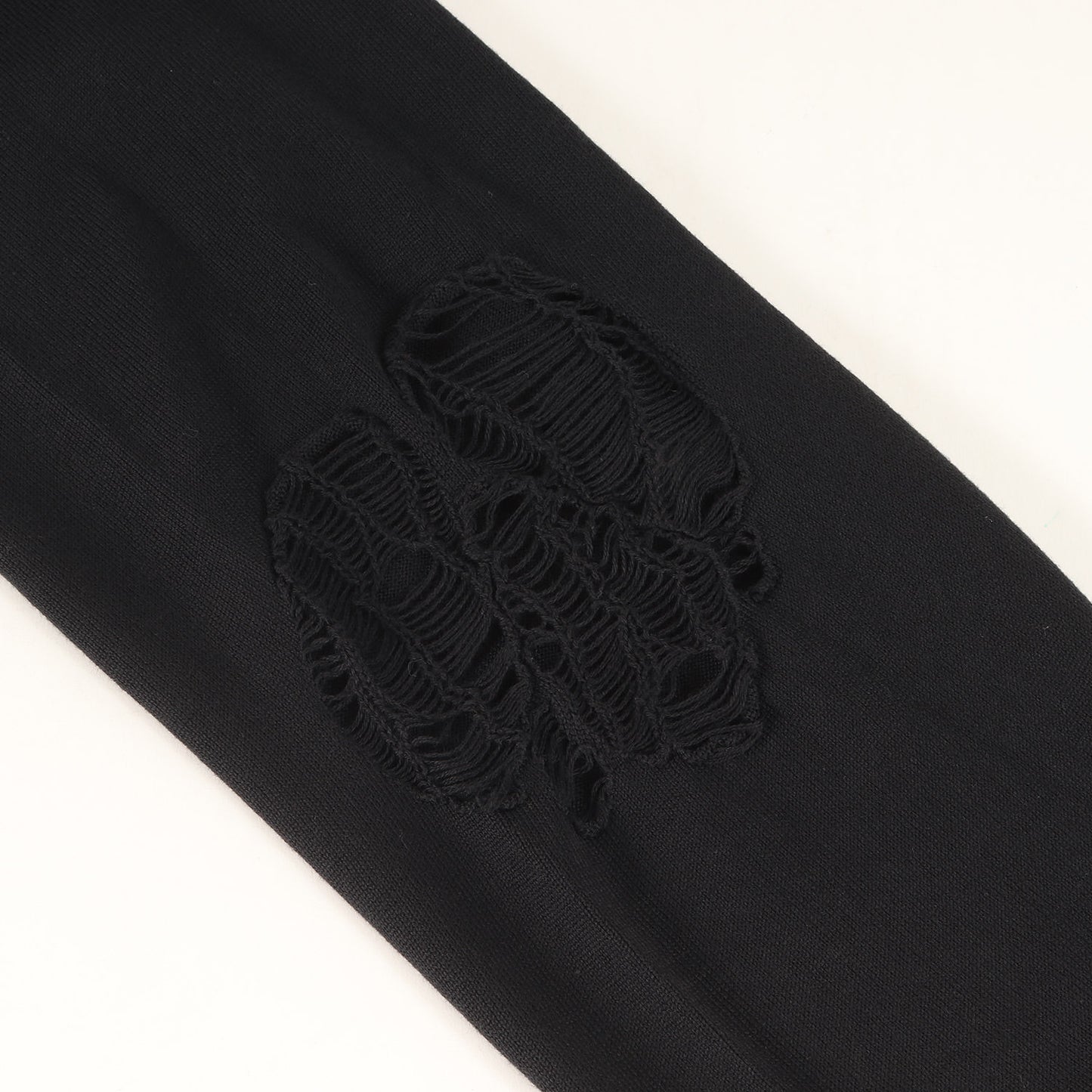 24SS クラッシュ加工 コットンニット セーター(crew neck sweater. clash)