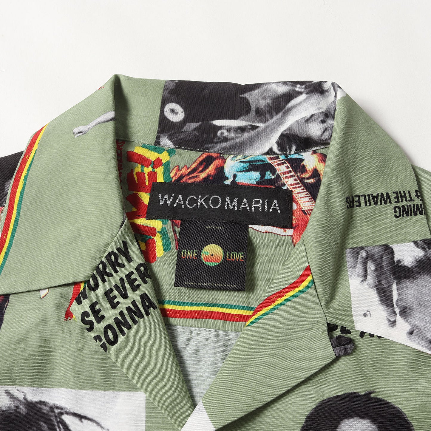 24SS BOB MARLEY ボブ・マーリー フォト柄 レーヨン ハワイアンシャツ / アロハシャツ(BOB MARLEY / HAWAIIAN SHIRT S/S)