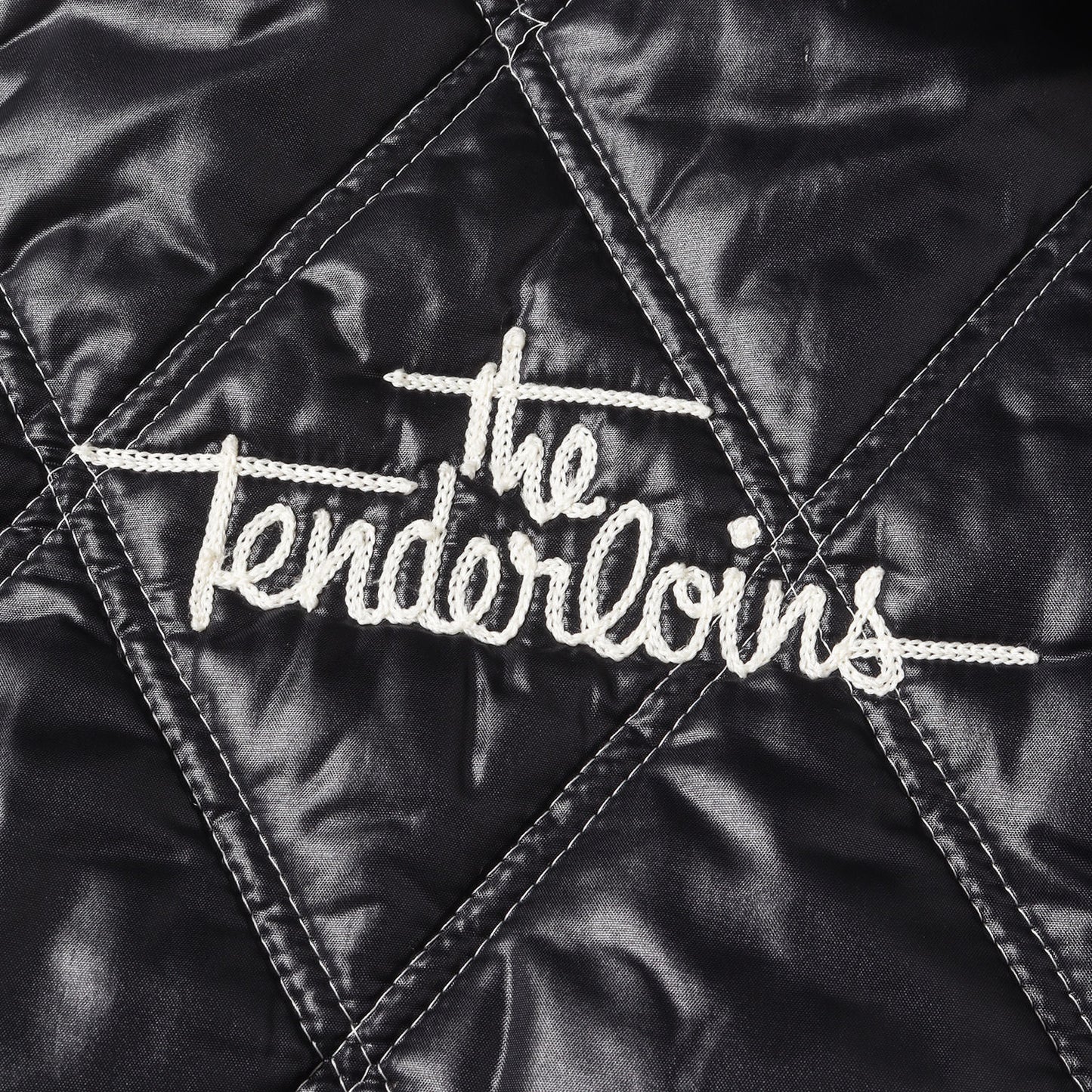 00s ロゴ刺繍 キルティング レーシングジャケット