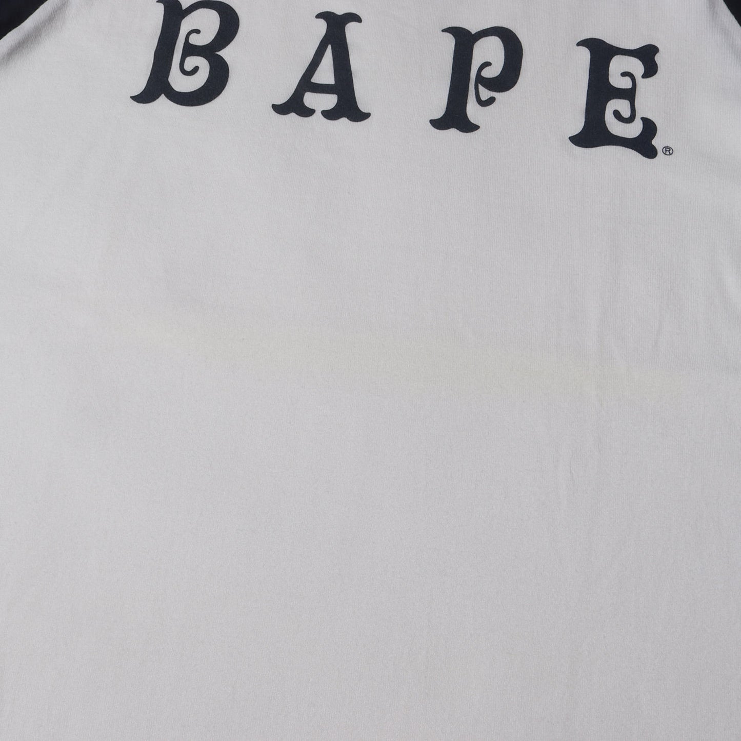 00s BAPEロゴ 7分袖 ラグラン Tシャツ