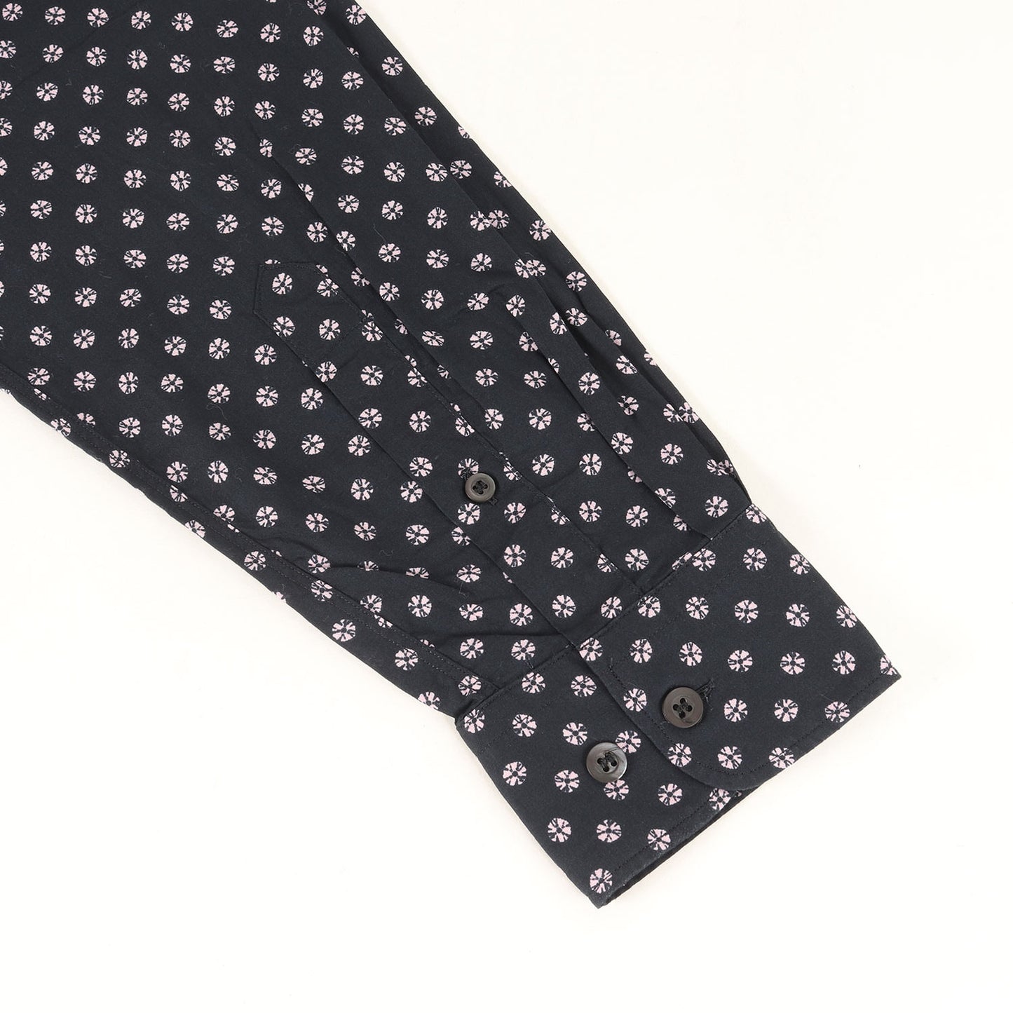 小紋柄 コットンブロード シャツ