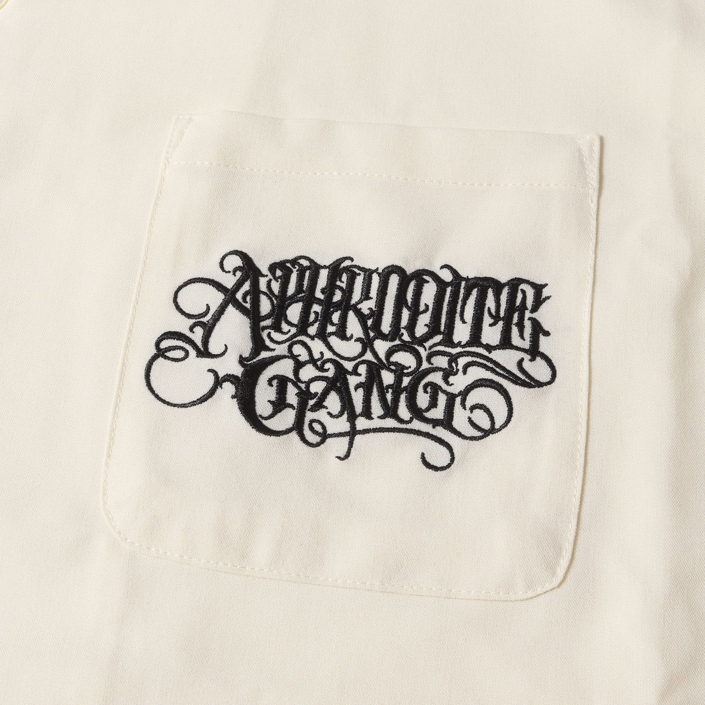 舐達麻 APHRODITE GANG HOLDINGS クラシックロゴ オープンカラー 半袖シャツ