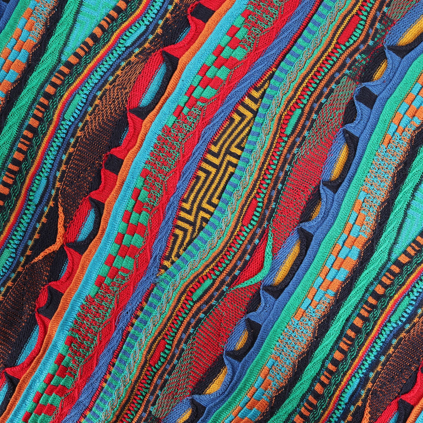 90s 立体編み 総柄 3D ニット / オーストラリア製 EMAROO エルマー