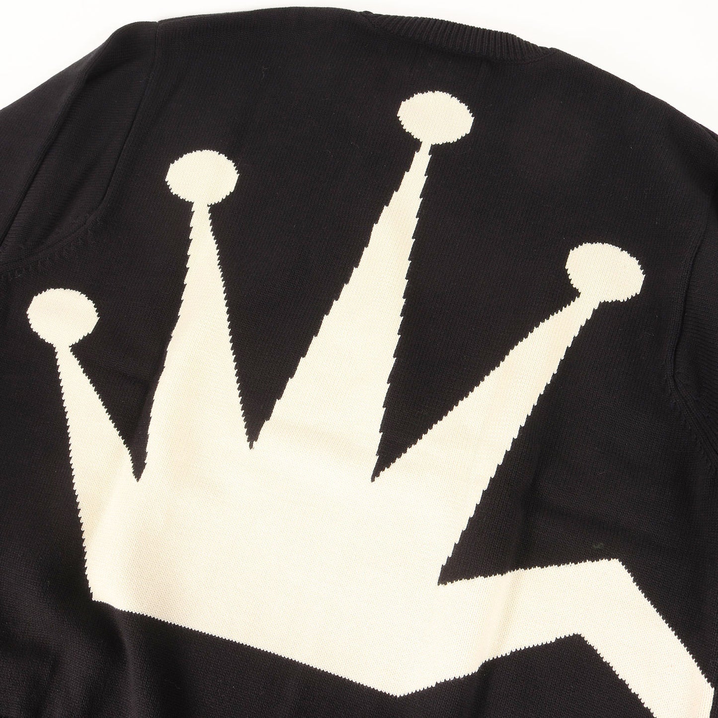 22AW ビッグクラウン コットンニット セーター(BENT CROWN SWEATER)