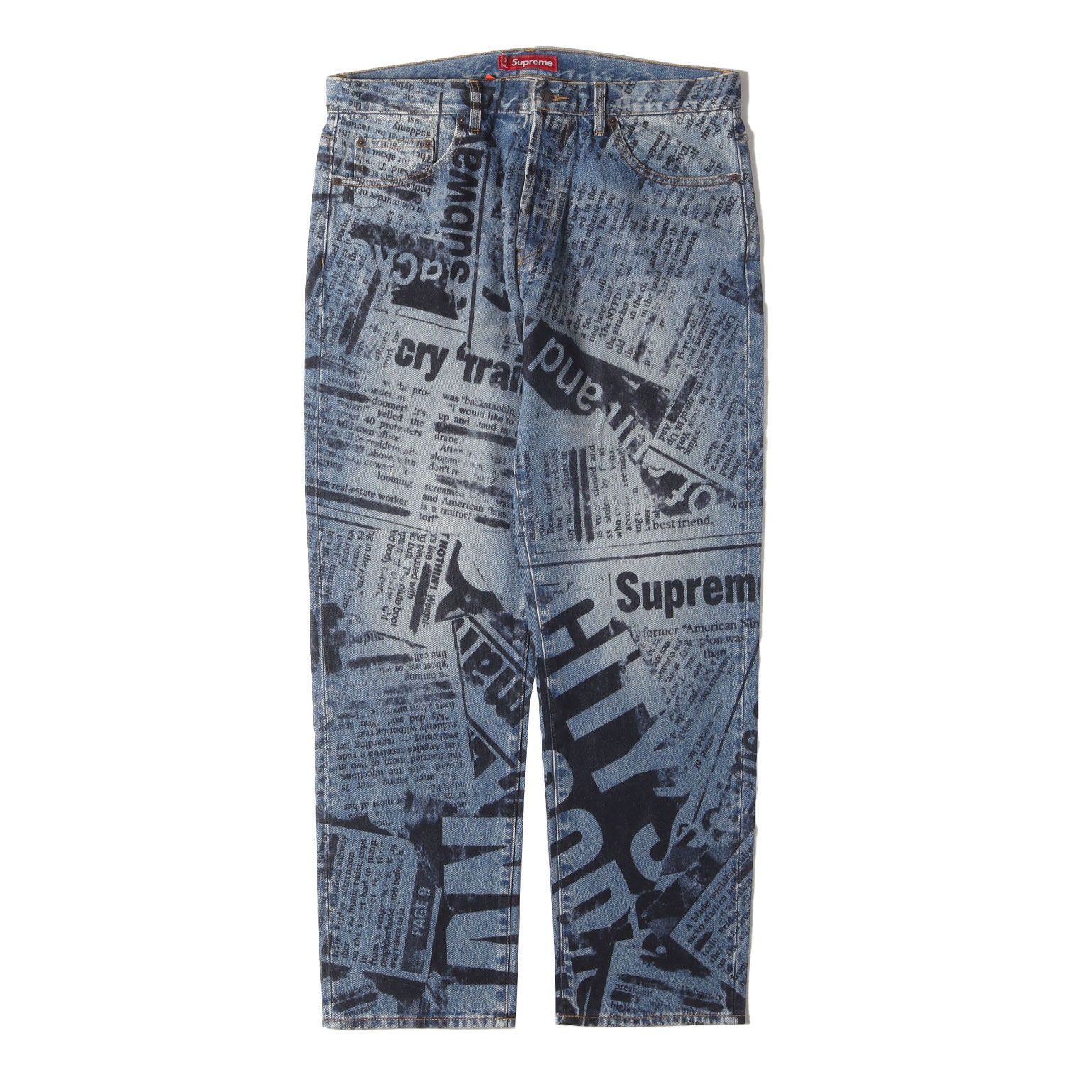 Supreme (シュプリーム) 25SS ニュースペーパー プリント デニム Supreme (シュプリーム) 25SS ニュースペーパー プリント デニム