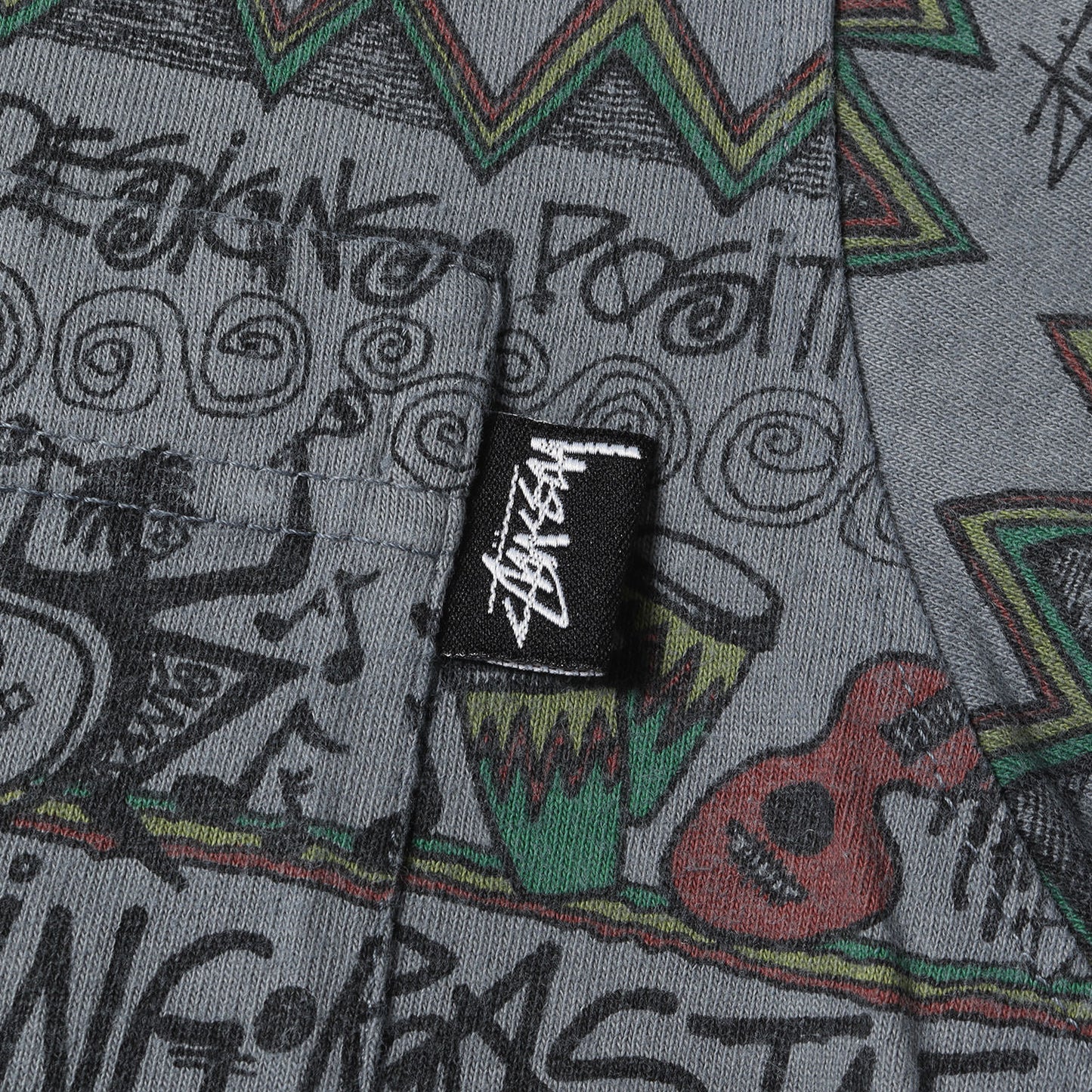 IRIE BAND 総柄プリント ポケット Tシャツ(USA製)