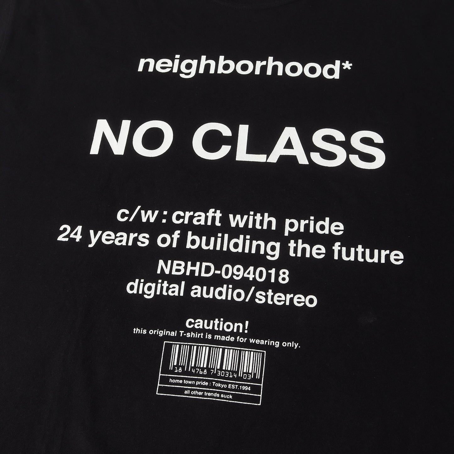 NO CLASSロゴ クルーネック Tシャツ