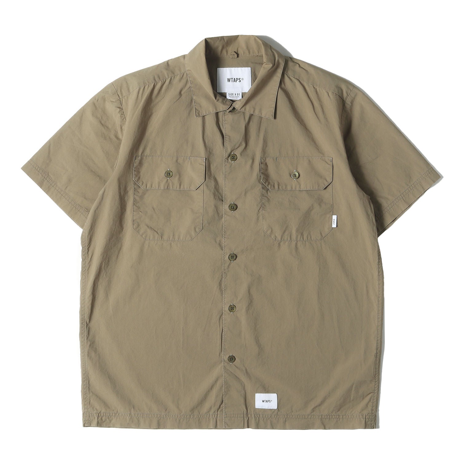 SizeL WTAPS ダブルタップス 23SS REPO 02 SS 半袖シャツ 青