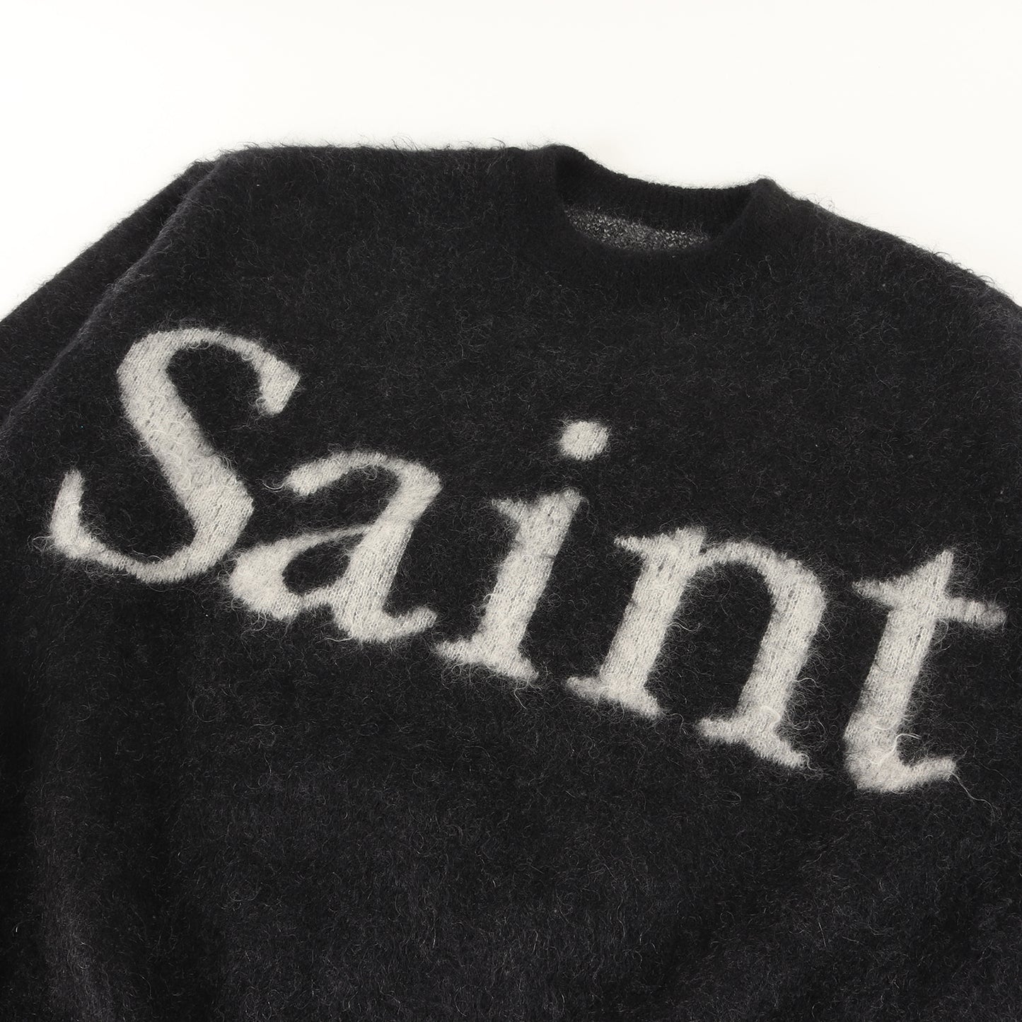 23AW ブランドロゴ モヘヤニット セーター(CREW NECK KNIT/SAINT)