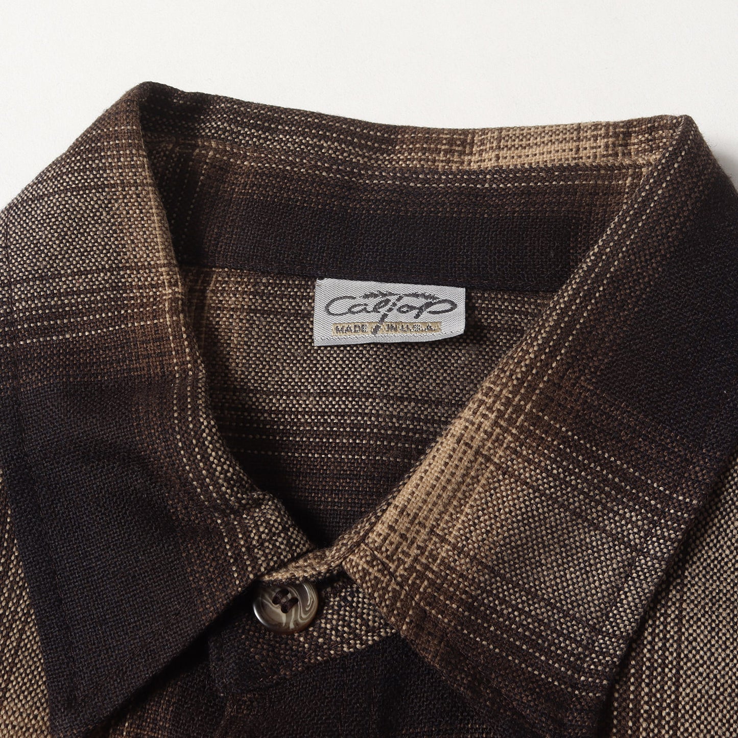 オンブレチェック ウールシャツ(USA製)