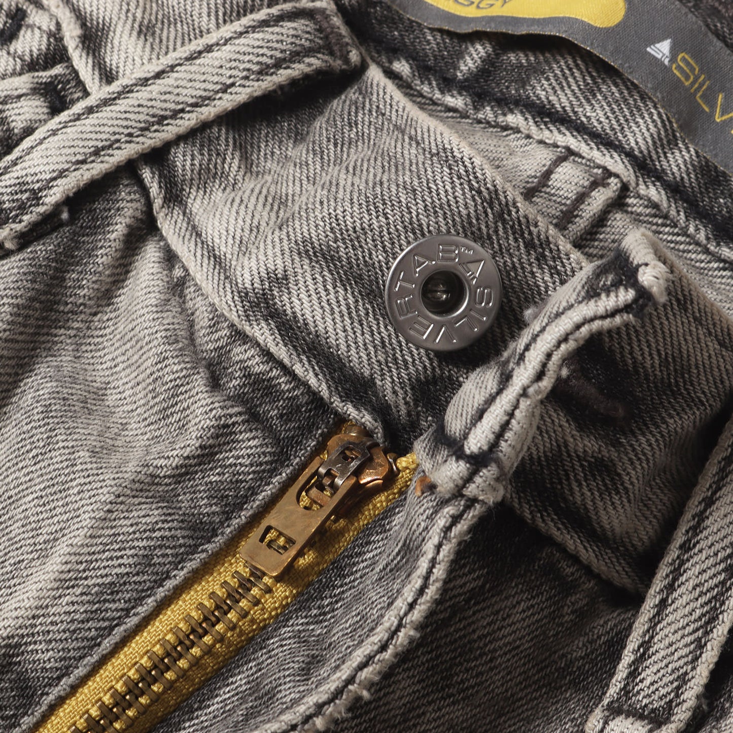 SILVERTAB ユーズド加工 バギー デニムショーツ(BAGGY SHORTS)