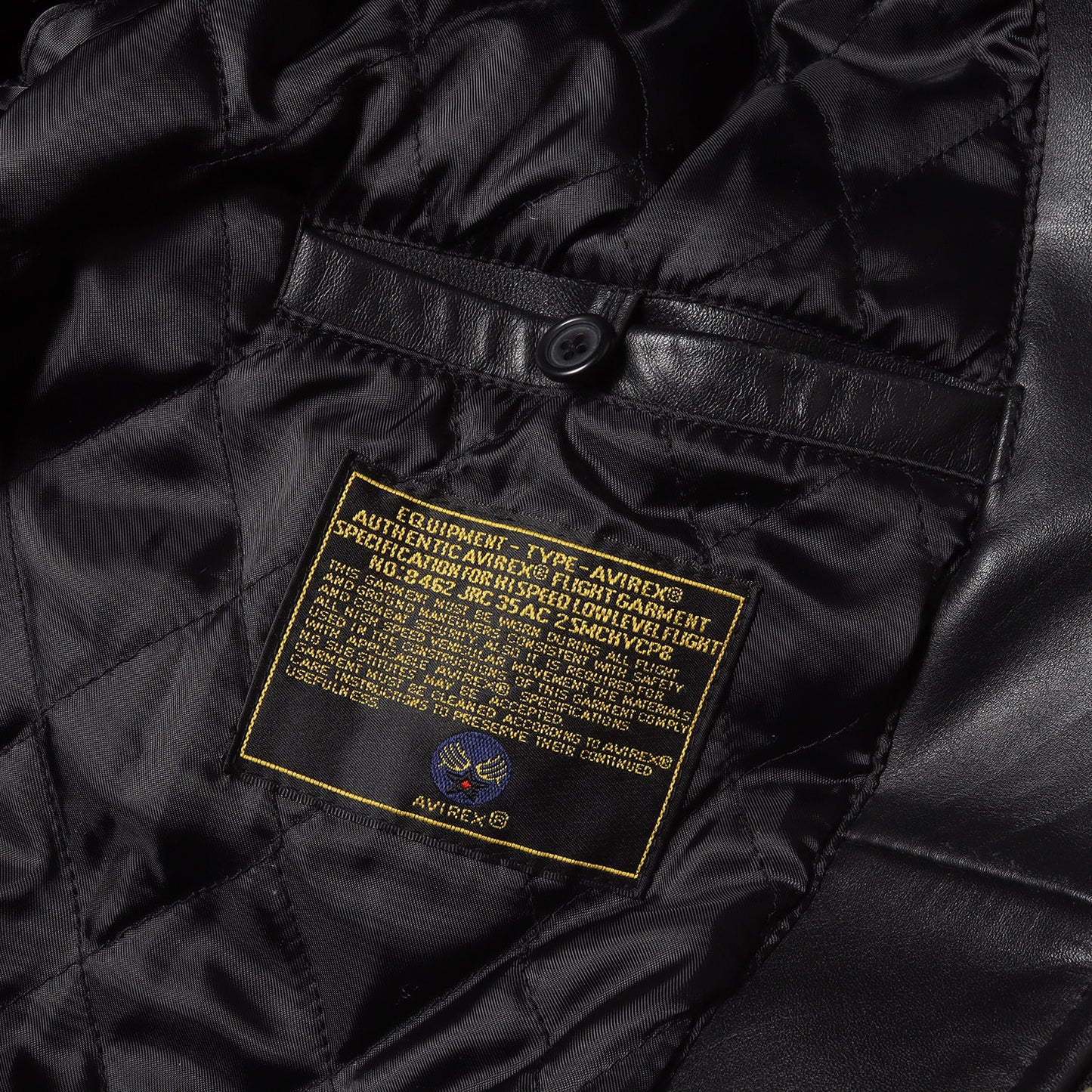 バックロゴパッチ オールレザー フルジップ スタジャン