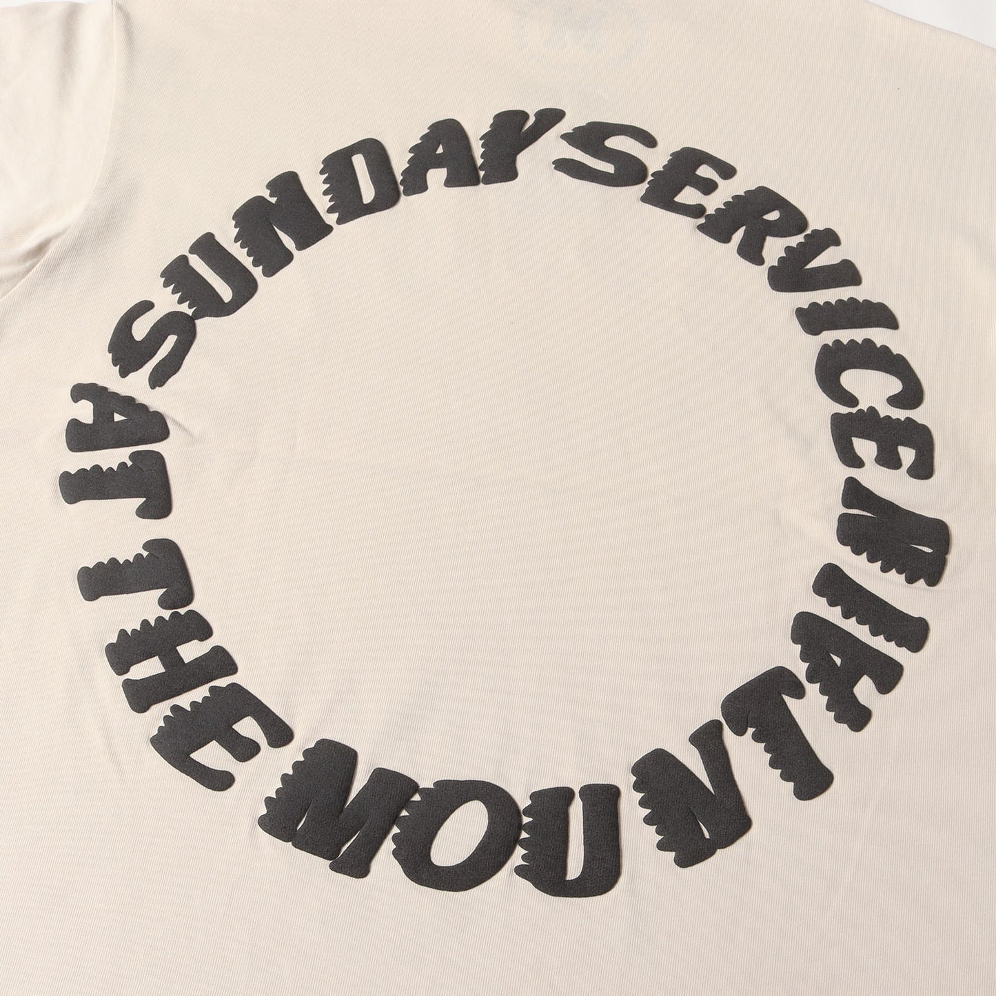 ×Kanye West Trust God Sunday Service 発泡プリント ヘビー Tシャツ