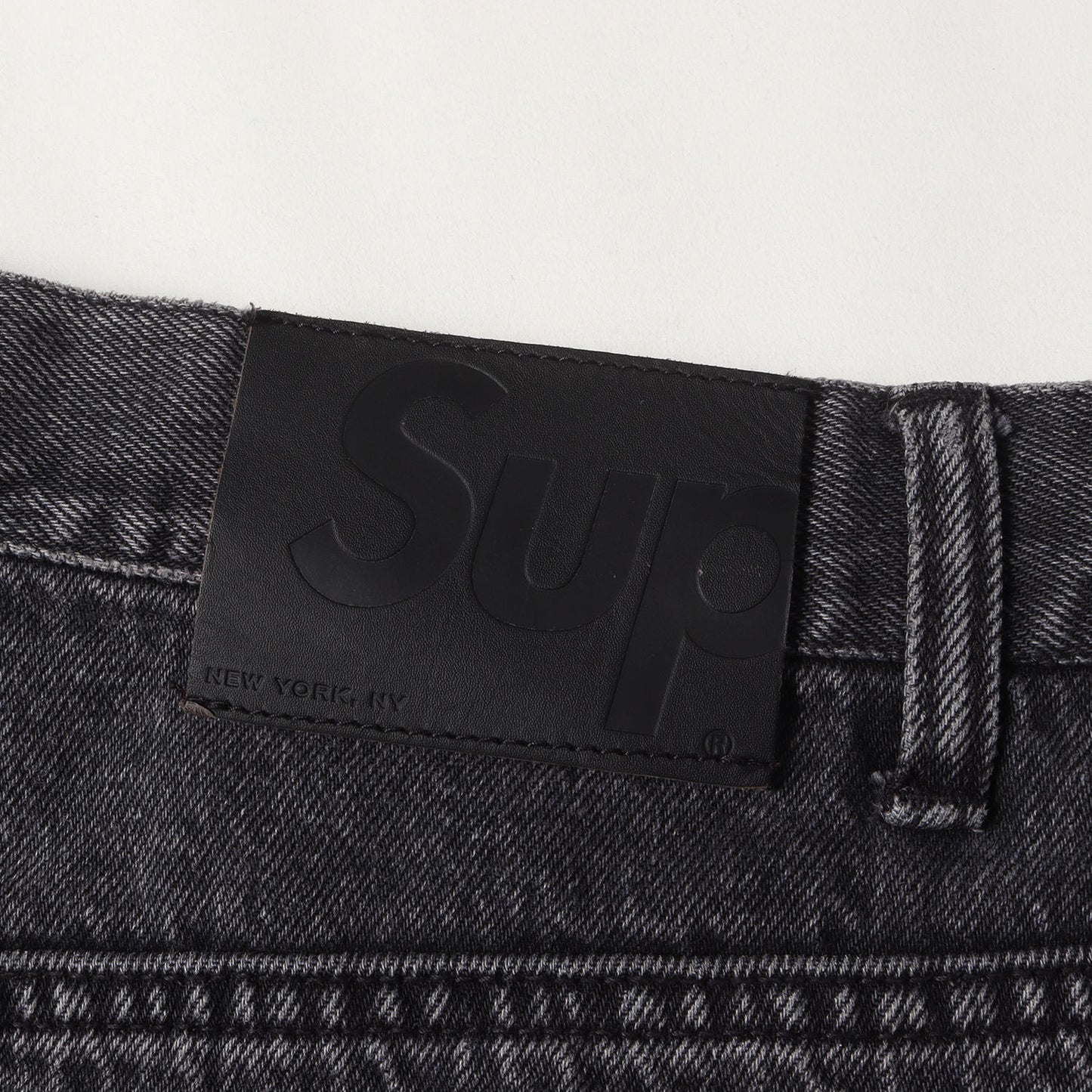 23AW ×BLESS Sロゴ ビッグサイズ デニム スウェットパンツ(Sweatpant Jean)