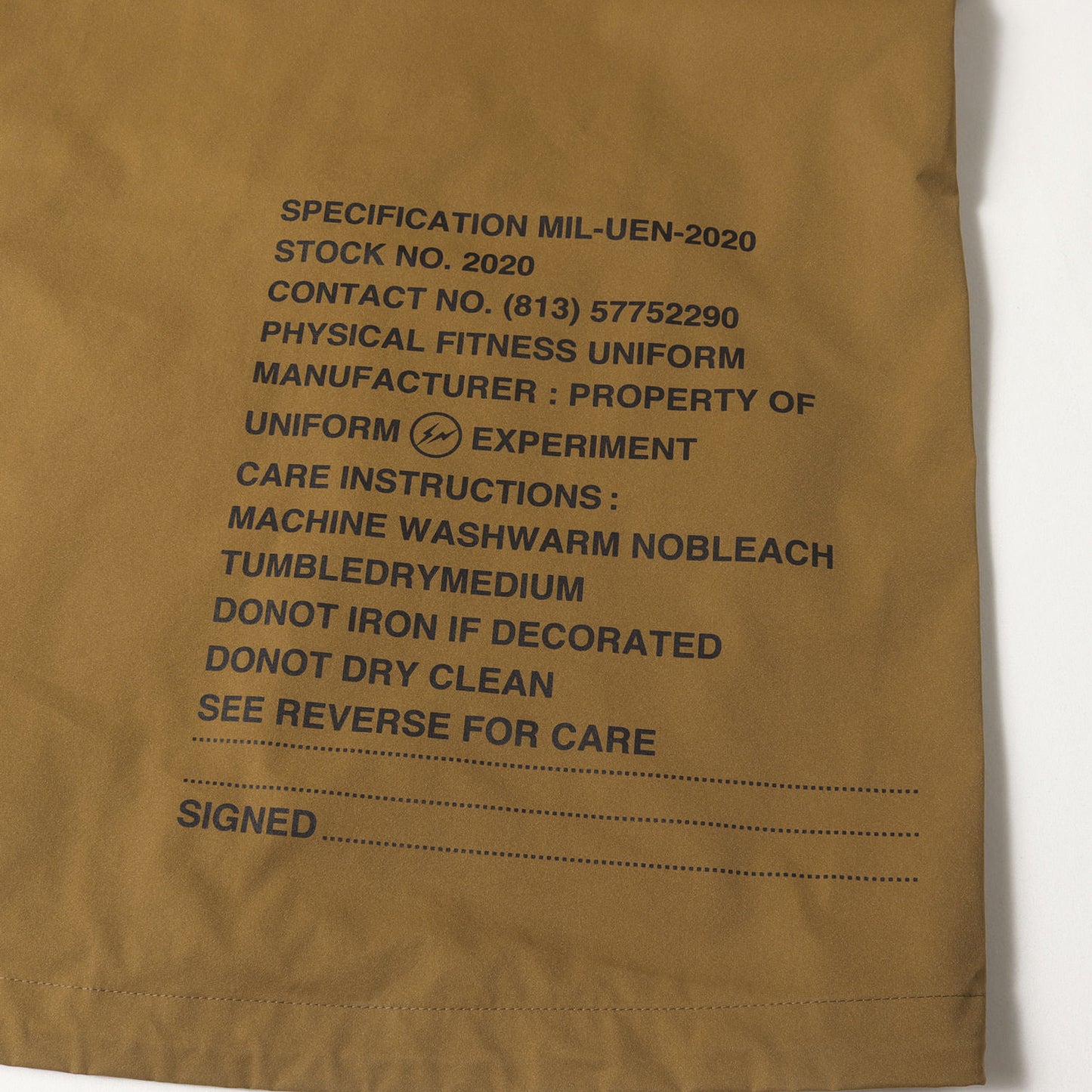 20SS ミルスペックロゴ ストレッチ フード ジャケット(MIL ZIP HOODED BLOUSON)